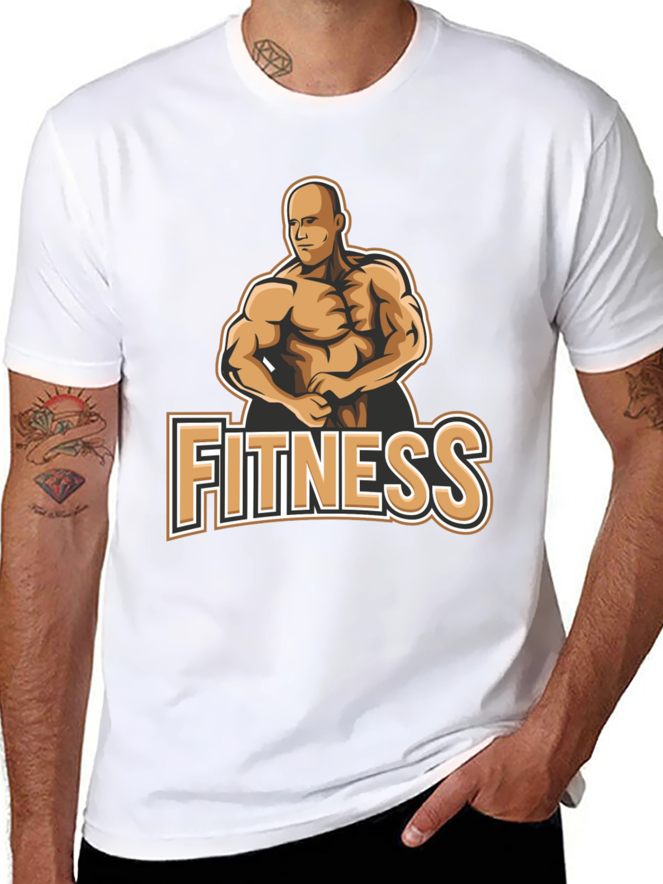 Camiseta Fitness Negra para Hombre