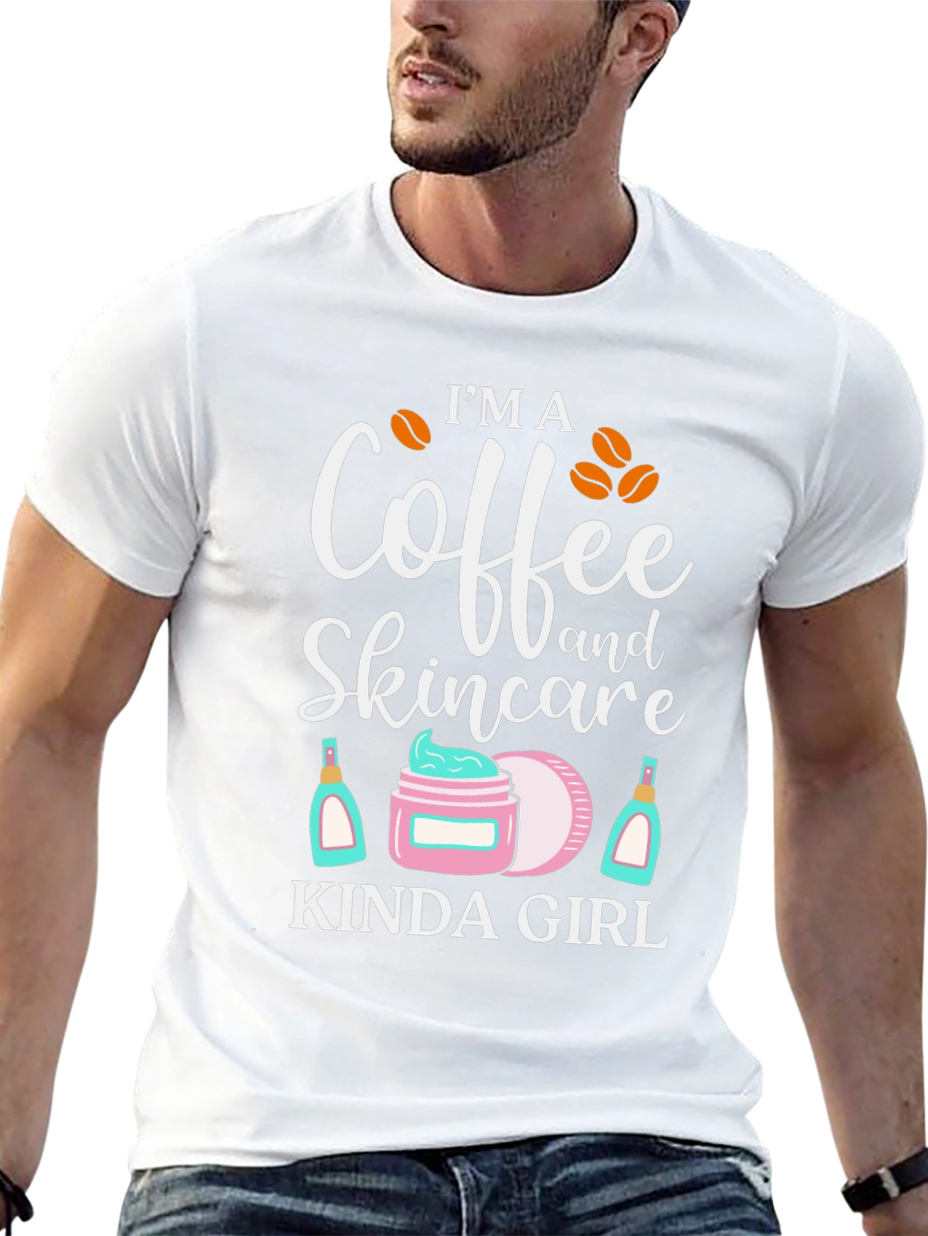 Camiseta Negra Coffee & Skincare Girl