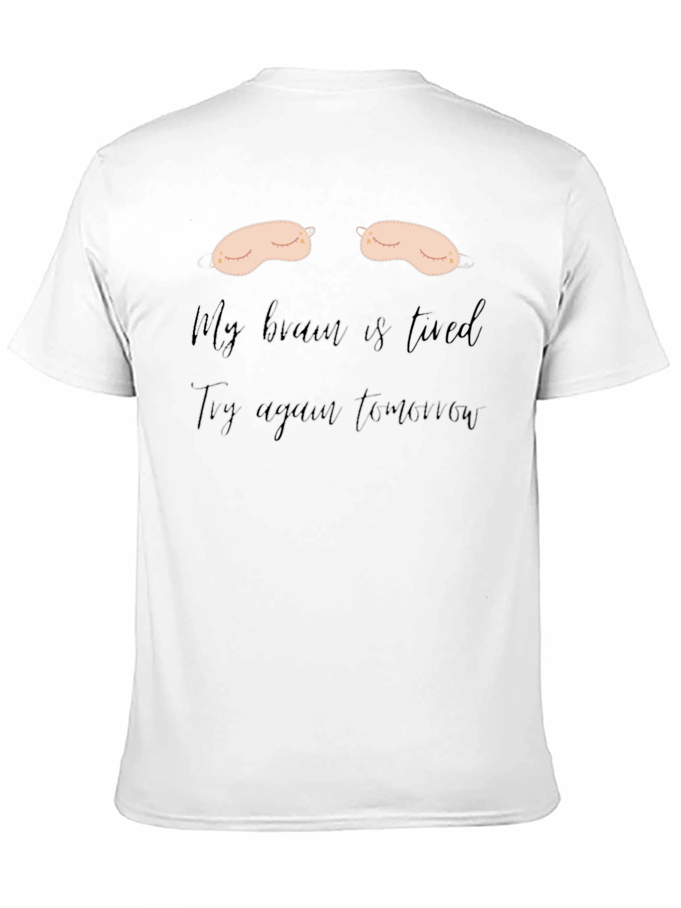 Camiseta Negra: Mi Cerebro Está Cansado