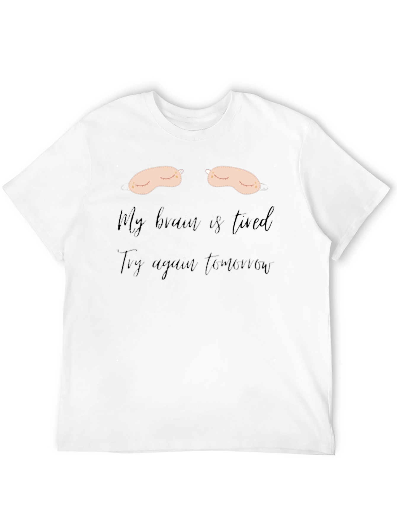 Camiseta Negra: Mi Cerebro Está Cansado