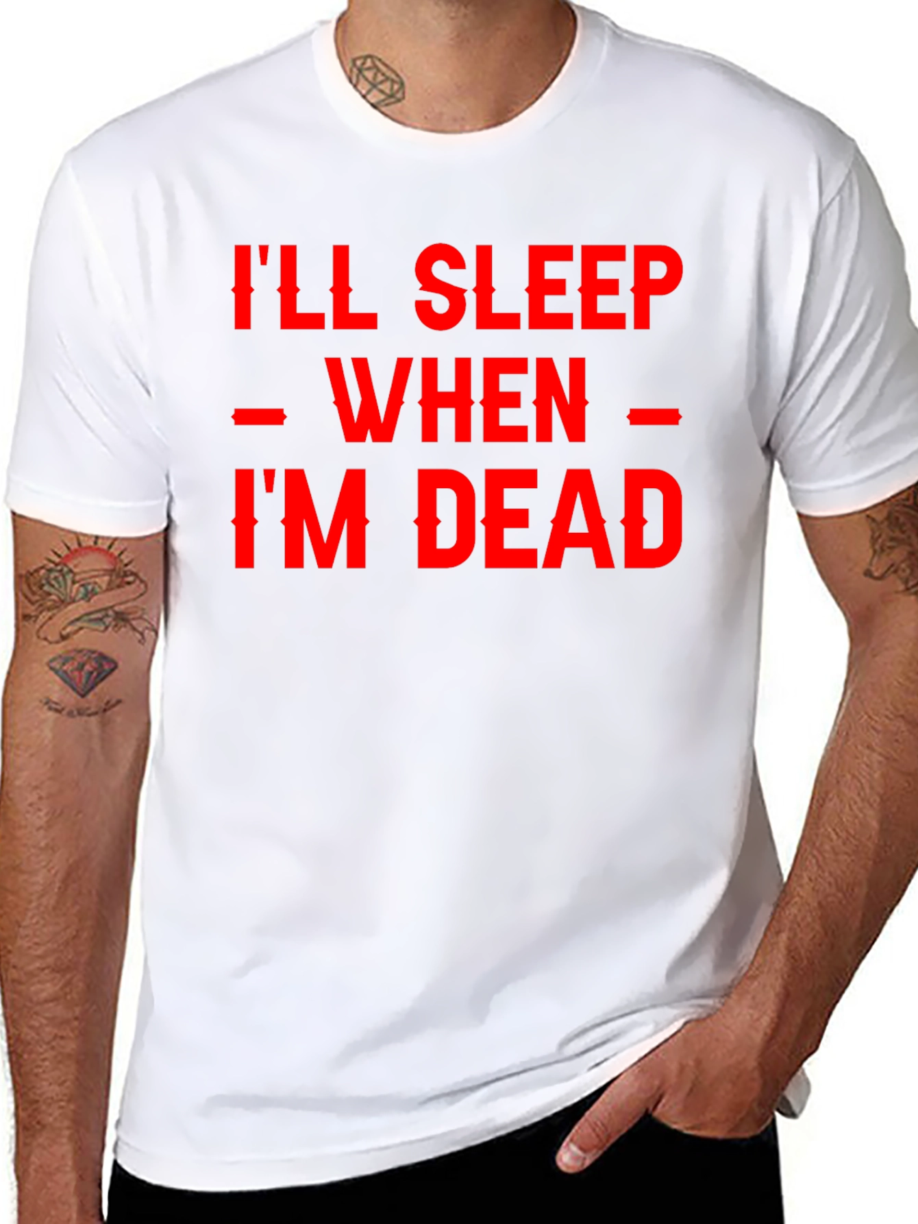 Camiseta Negra - Ill Sleep When Im Dead