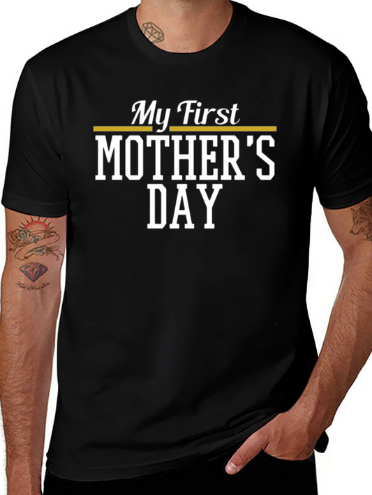 Camiseta Negra Mi Primer Día de la Madre