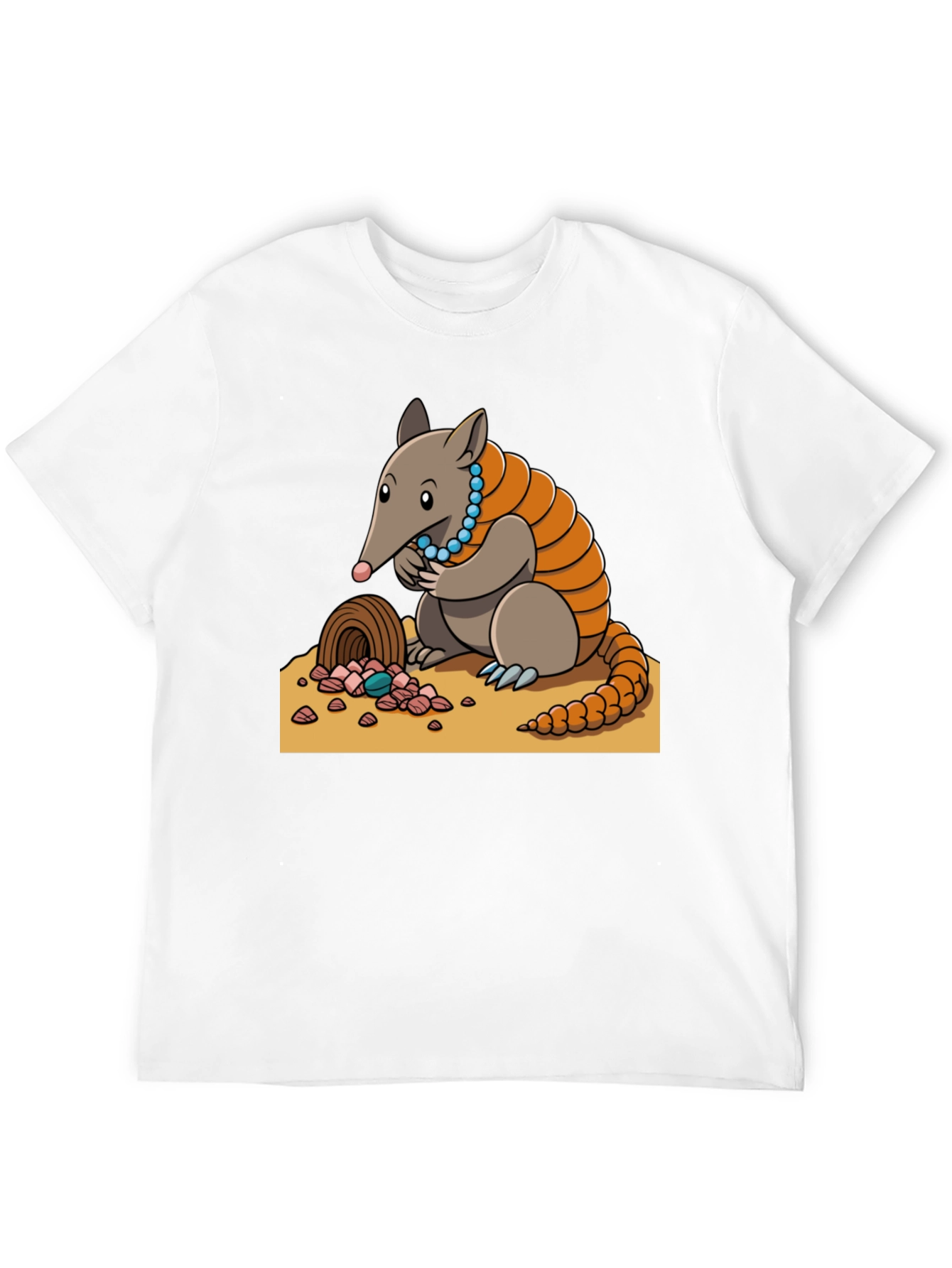 Camiseta Negra con Diseño de Armadillo Joyero