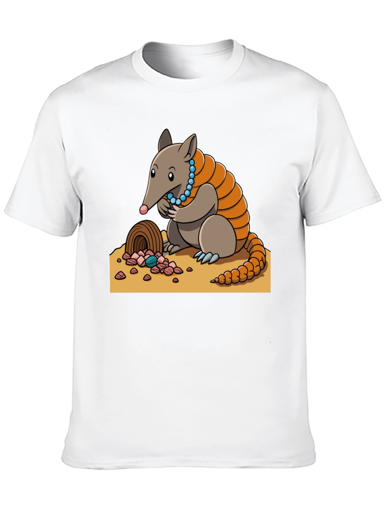 Camiseta Negra con Diseño de Armadillo Joyero