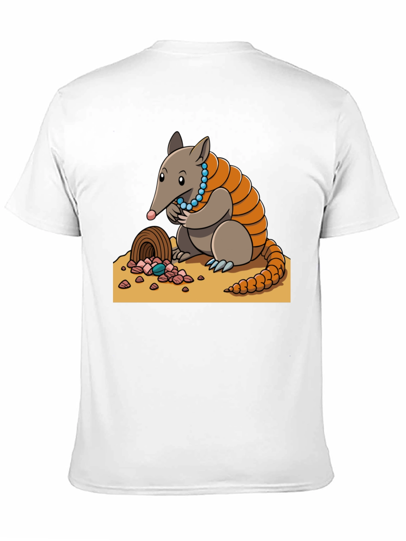 Camiseta Negra con Diseño de Armadillo Joyero