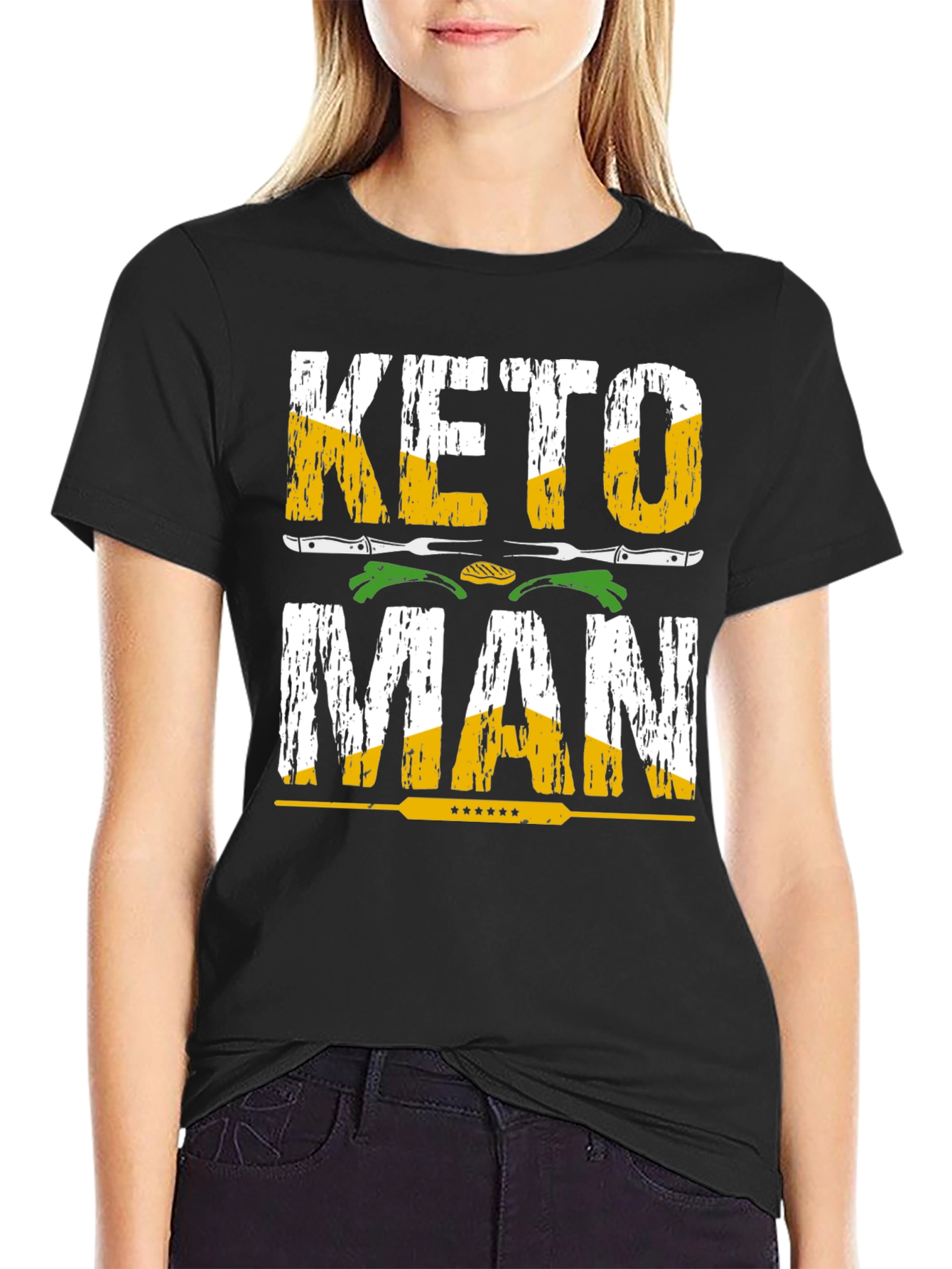Camiseta Hombre Keto Man - Diseño Gráfico