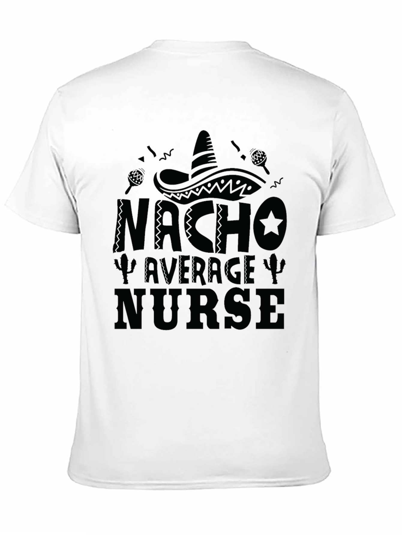 Camiseta Negra Nacho Average Nurse