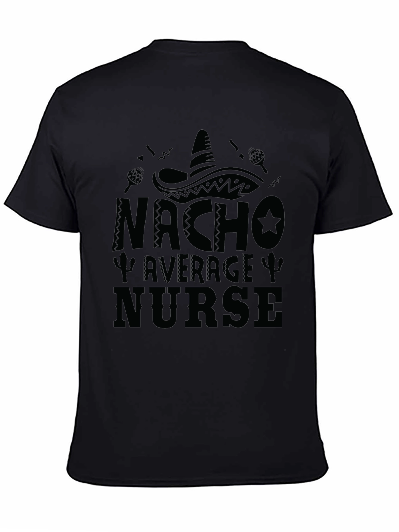 Camiseta Negra Nacho Average Nurse