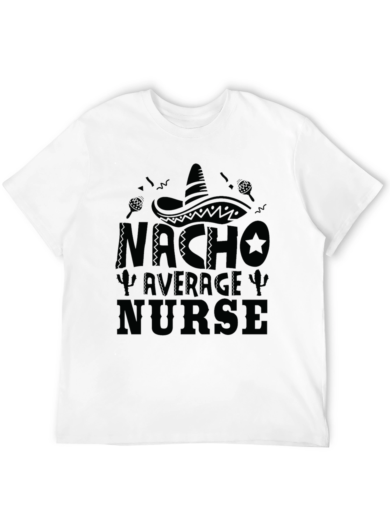 Camiseta Negra Nacho Average Nurse