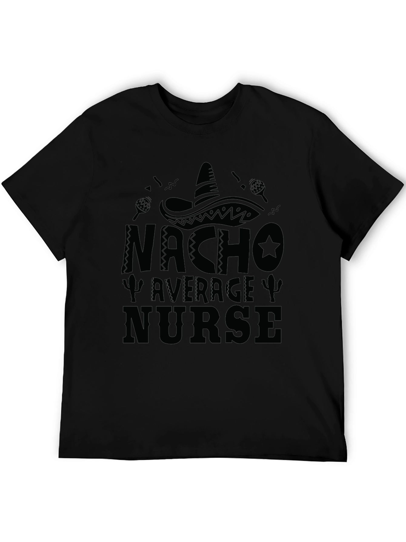Camiseta Negra Nacho Average Nurse