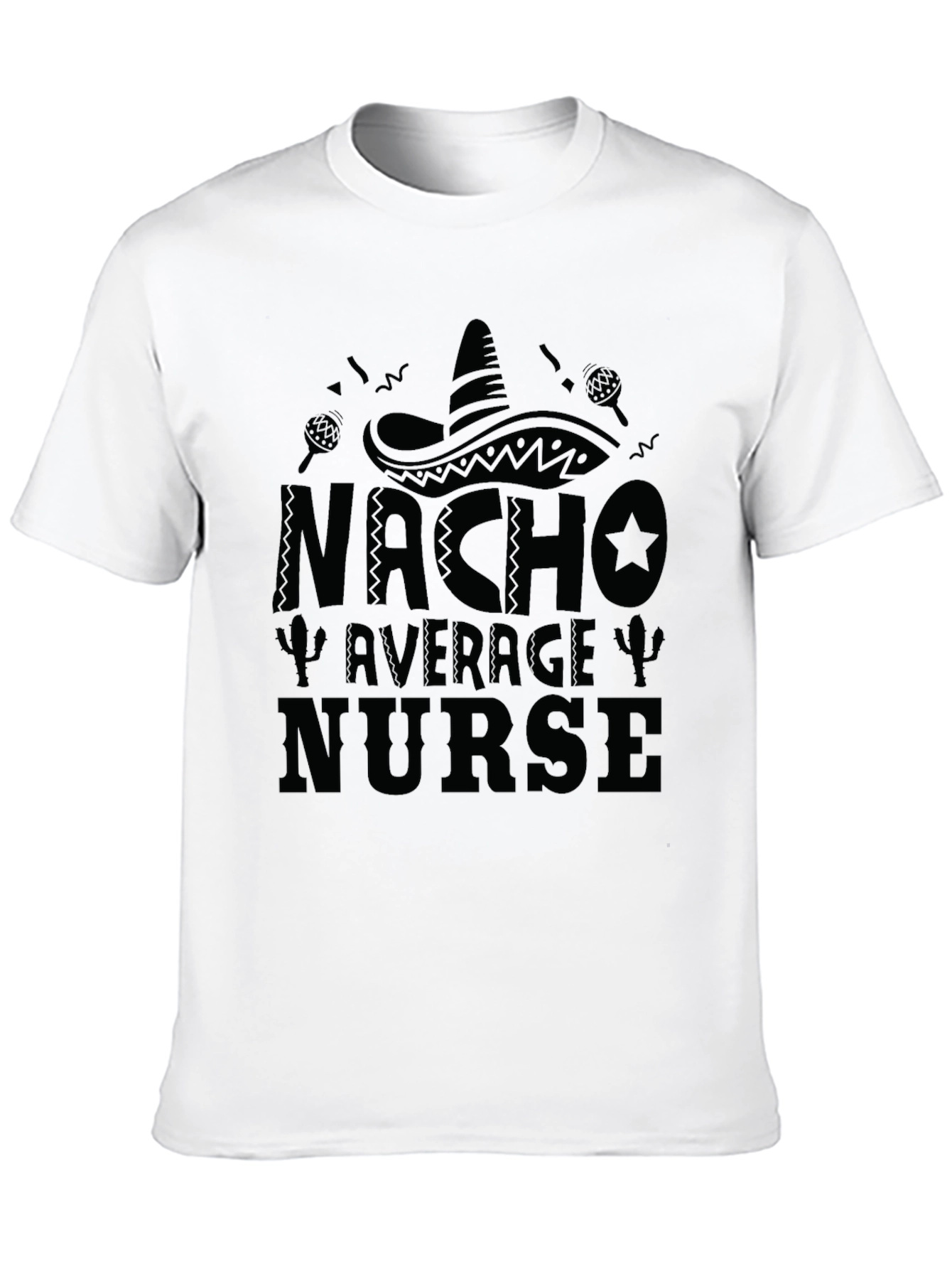 Camiseta Negra Nacho Average Nurse