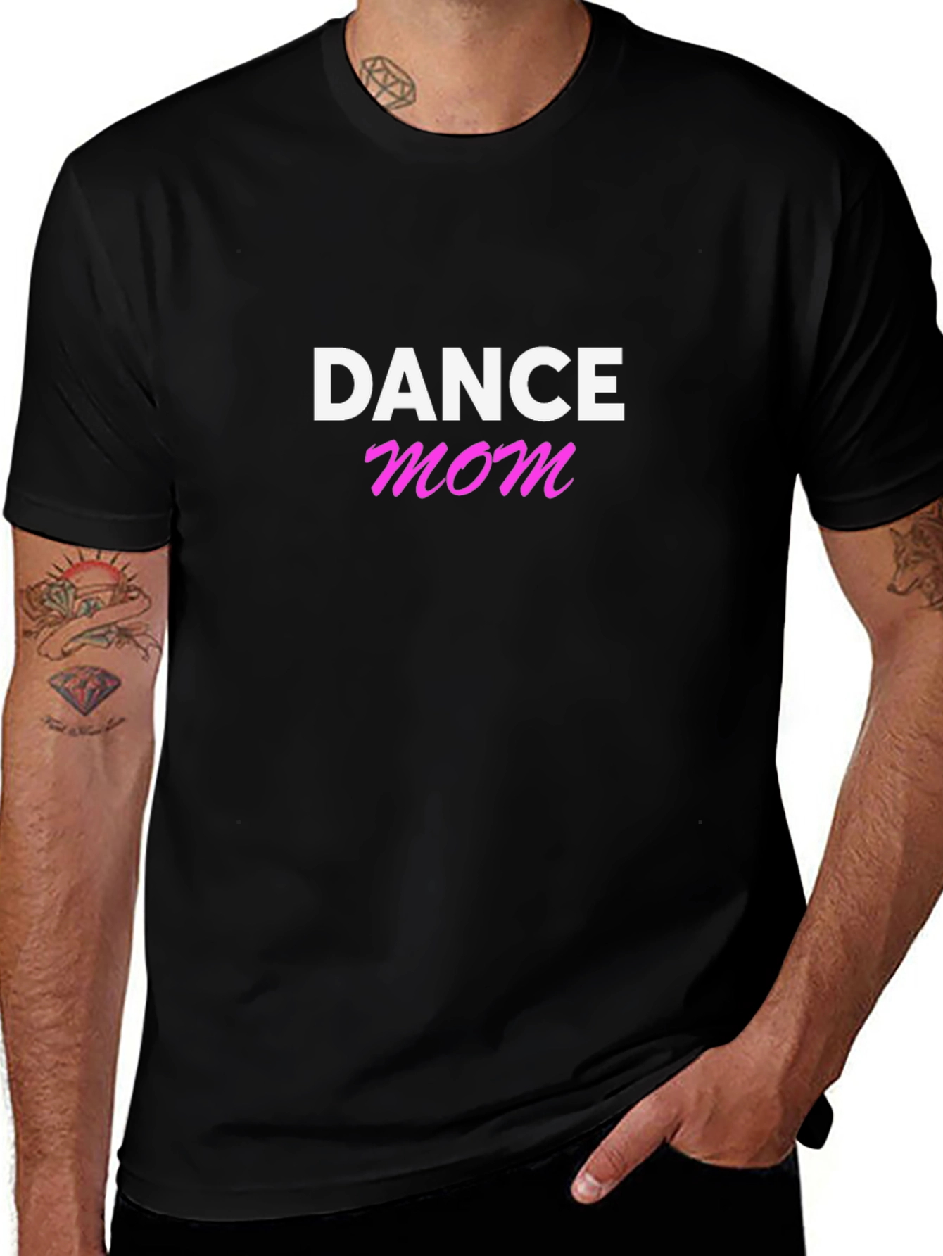 Camiseta Negra Dance Mom para Hombre