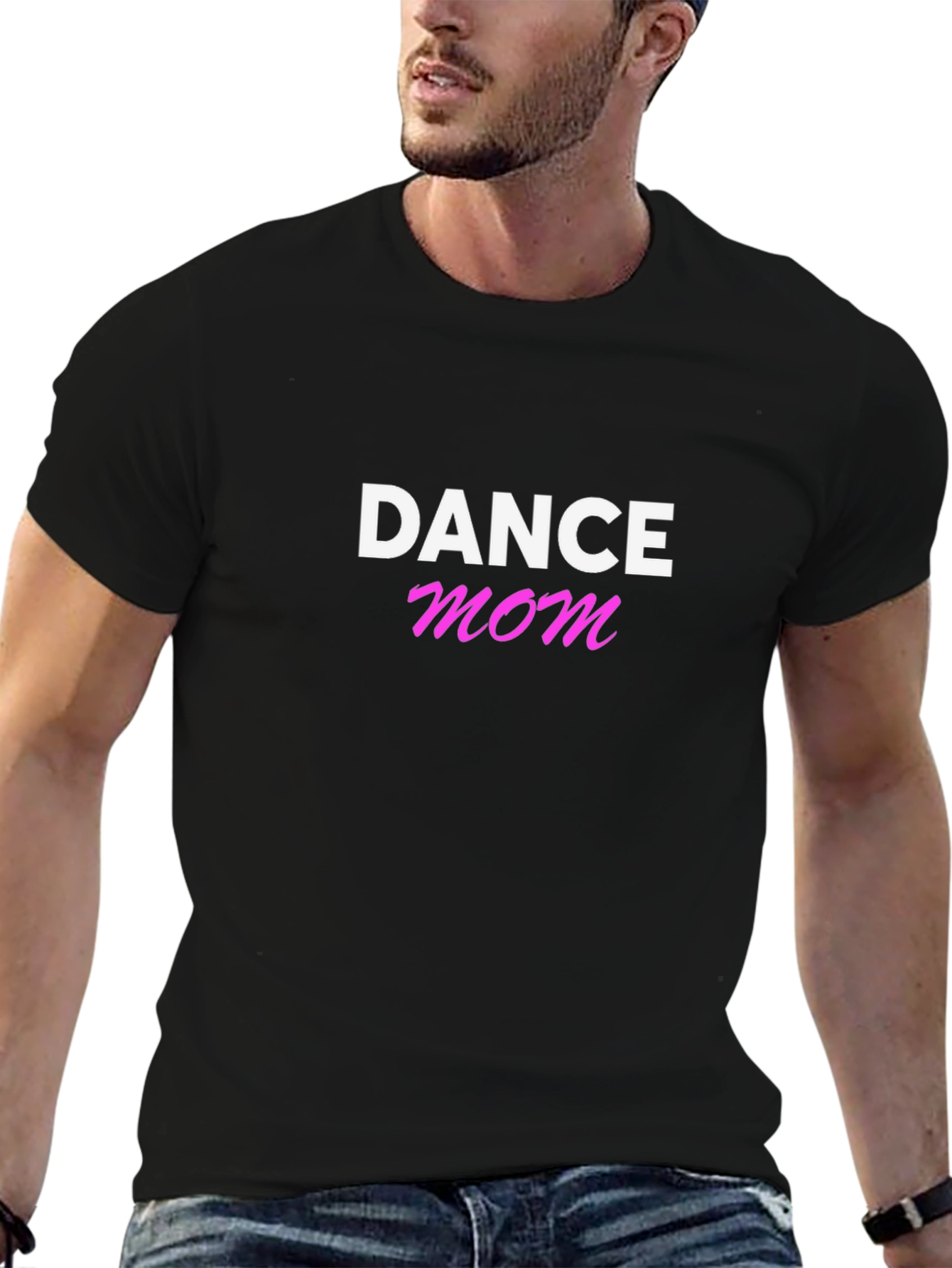 Camiseta Negra Dance Mom para Hombre