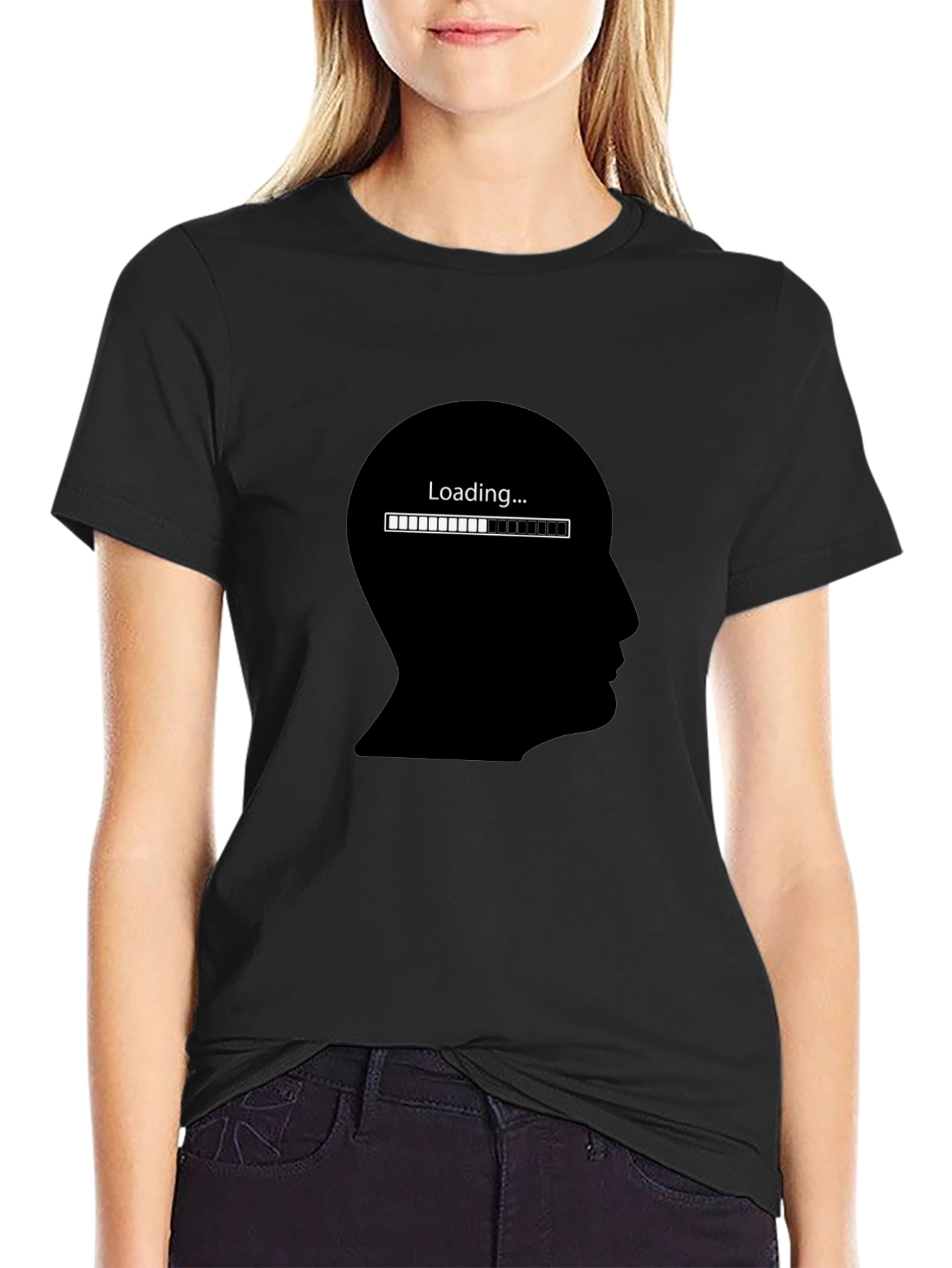 Camiseta Hombre Negra - Loading...
