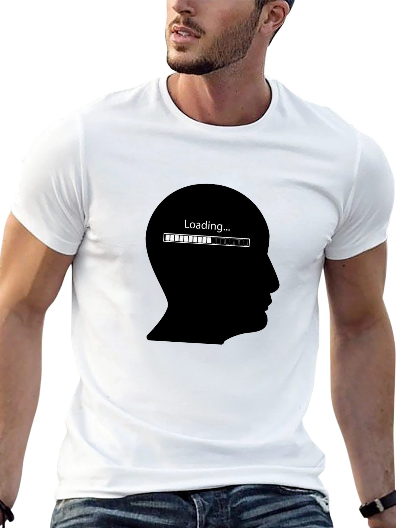 Camiseta Hombre Negra - Loading...