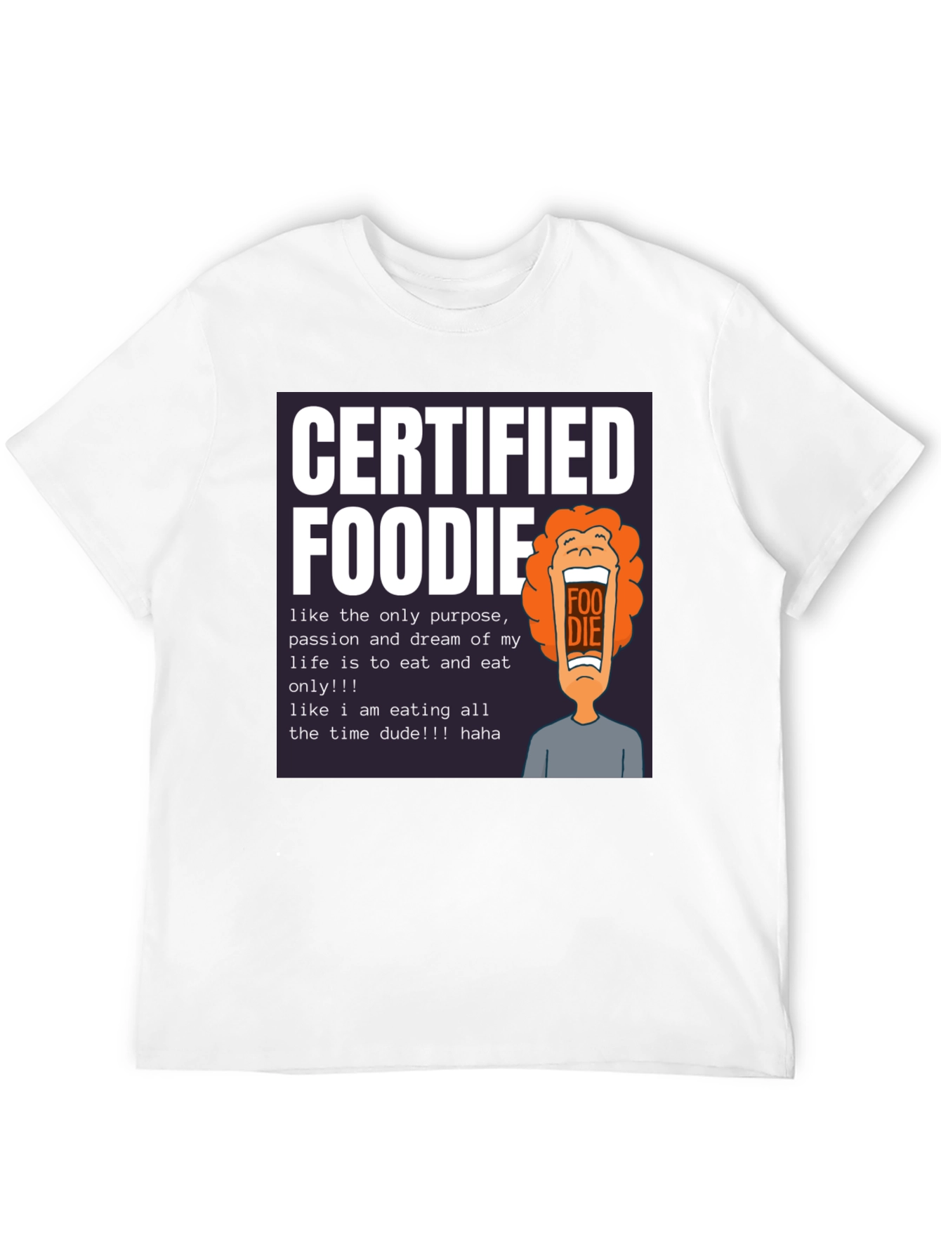 Camiseta Certified Foodie - Para Amantes de la Comida