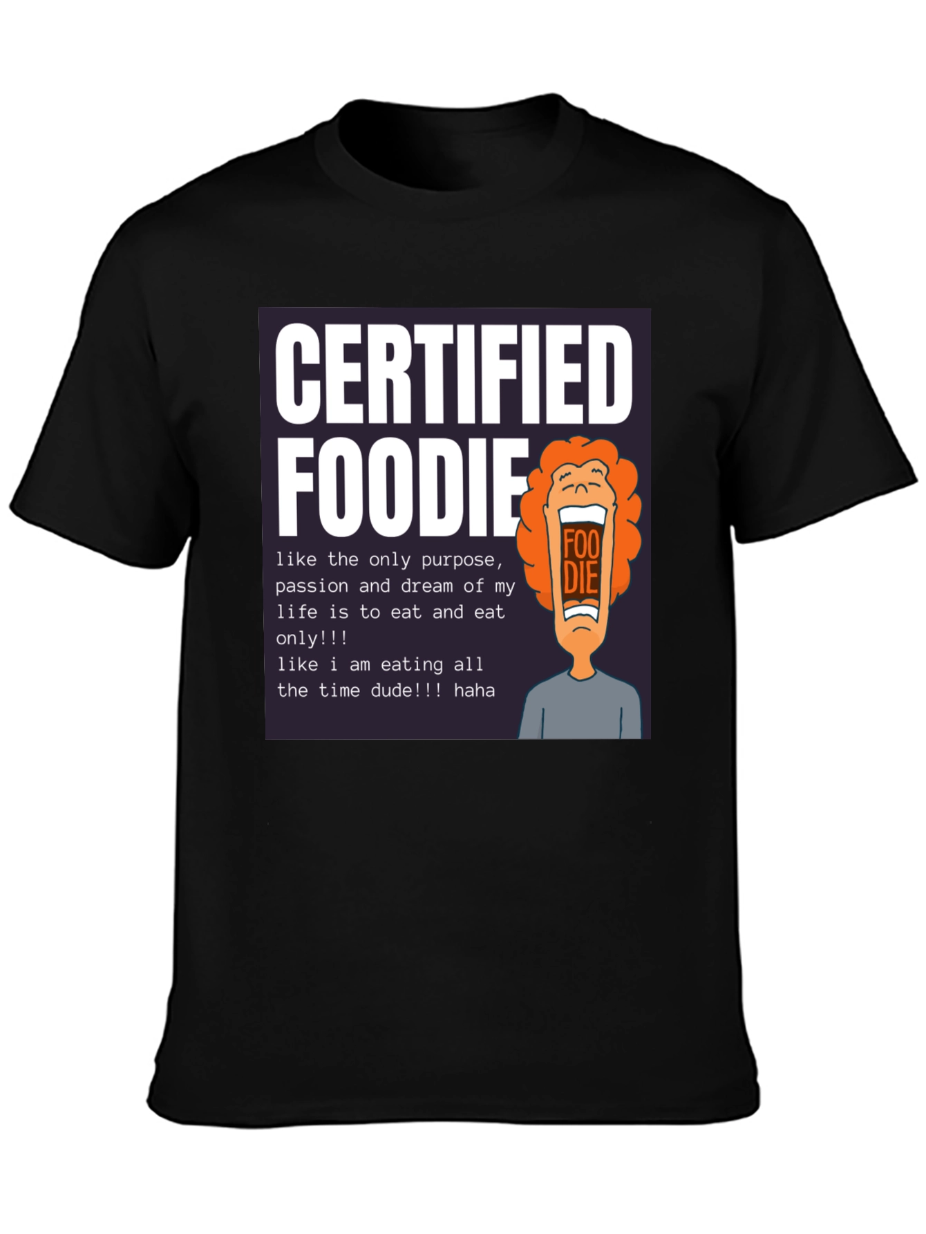 Camiseta Certified Foodie - Para Amantes de la Comida