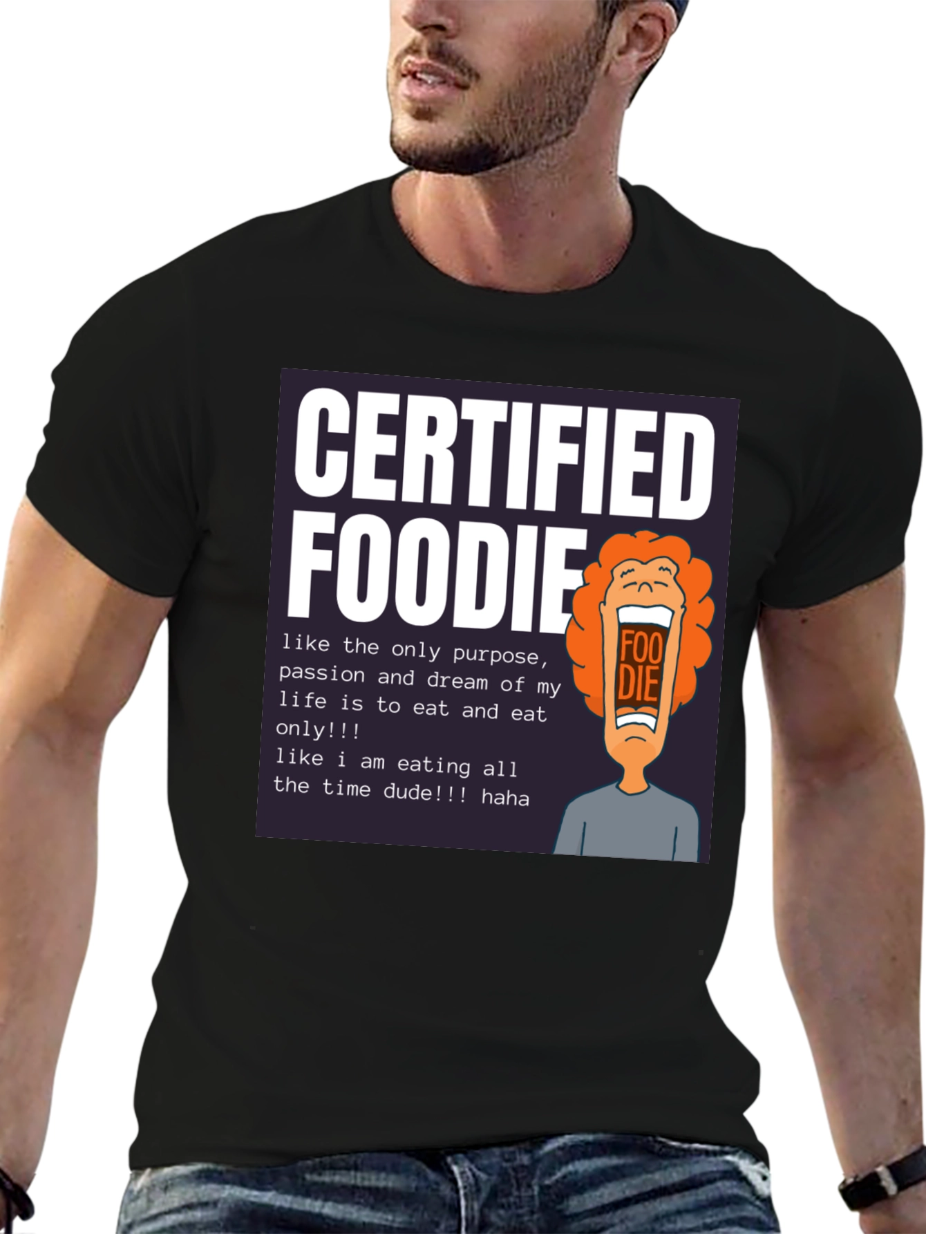 Camiseta Certified Foodie - Para Amantes de la Comida