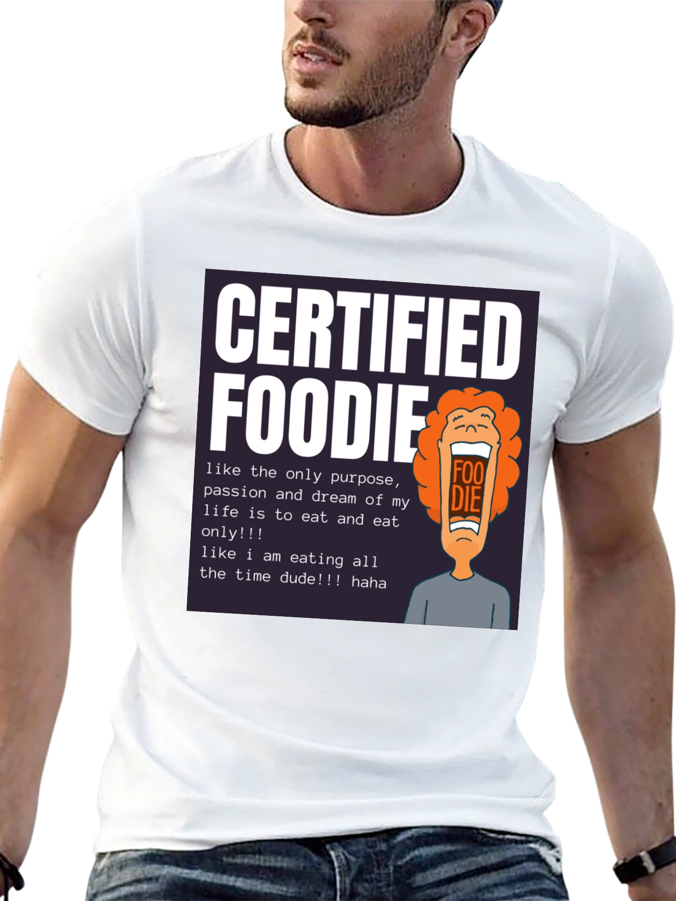 Camiseta Certified Foodie - Para Amantes de la Comida
