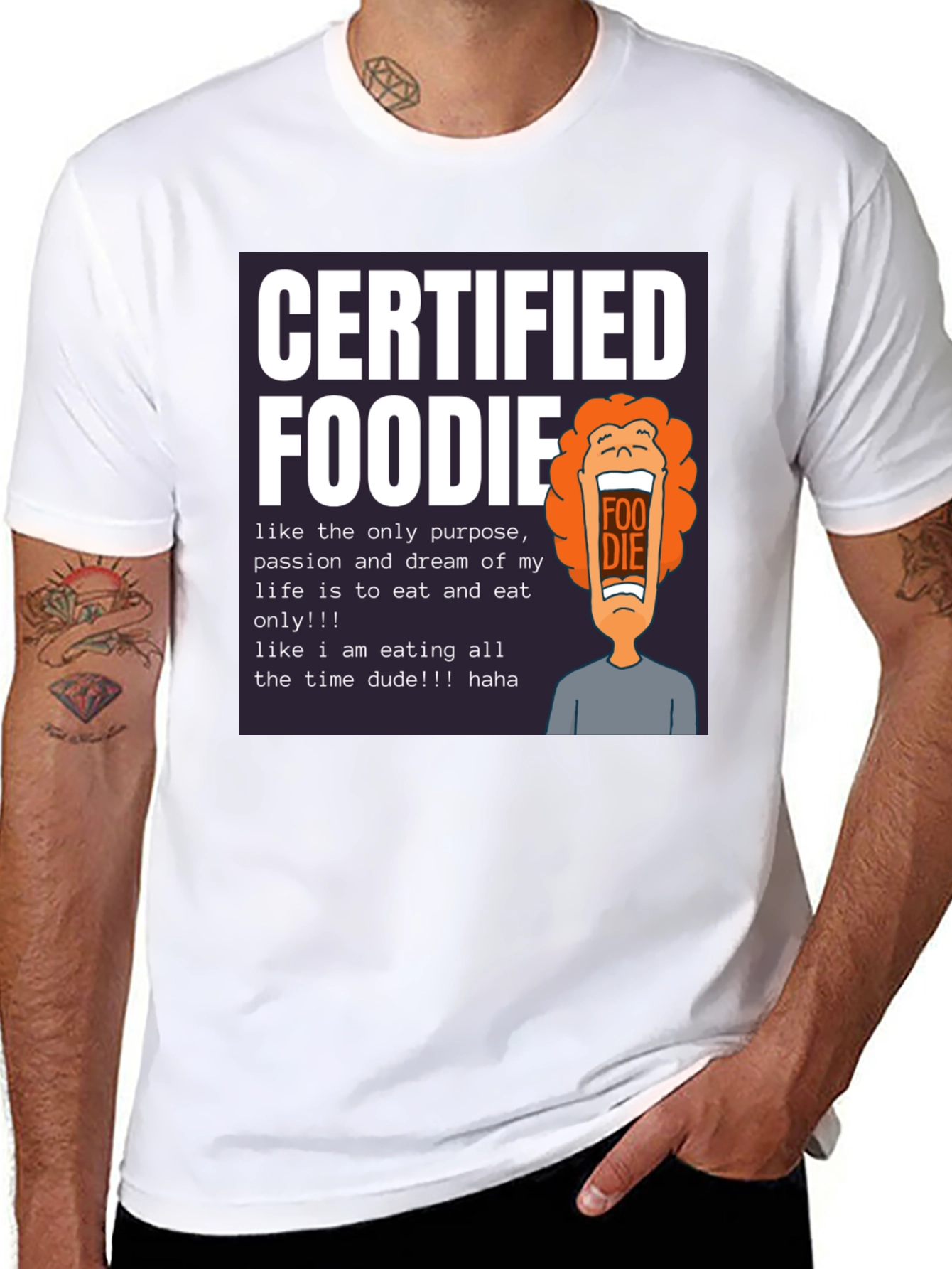 Camiseta Certified Foodie - Para Amantes de la Comida