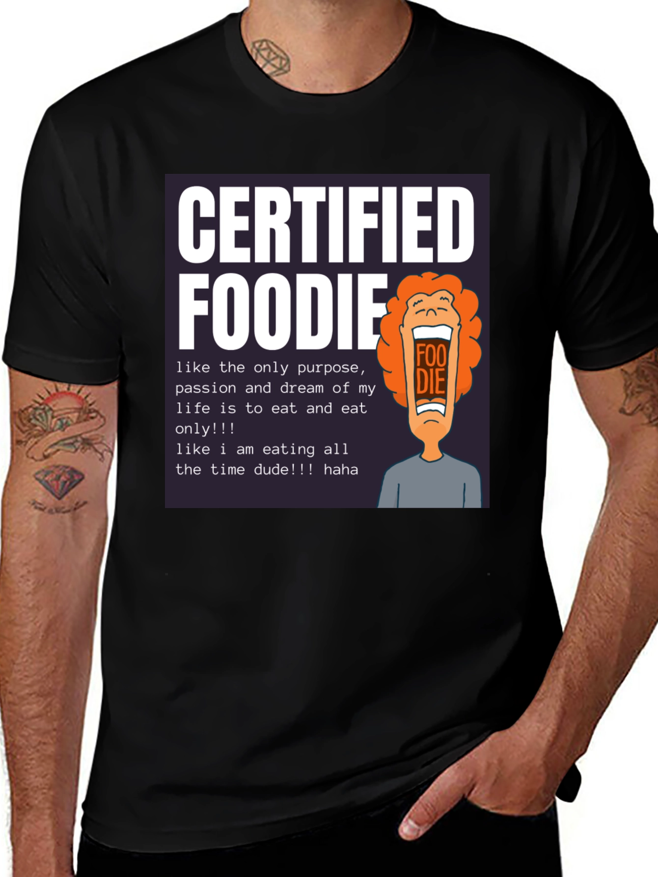 Camiseta Certified Foodie - Para Amantes de la Comida