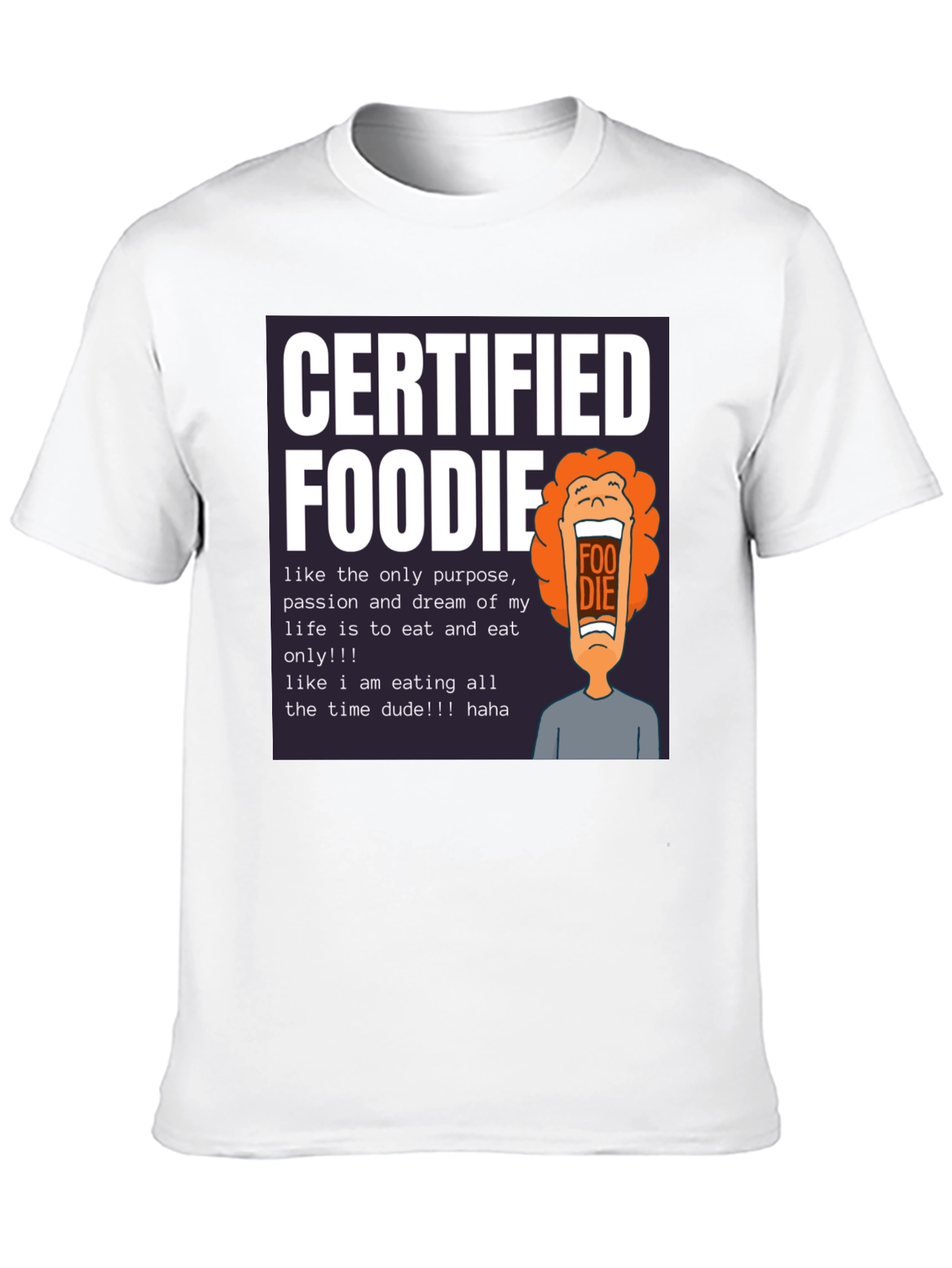 Camiseta Certified Foodie - Para Amantes de la Comida