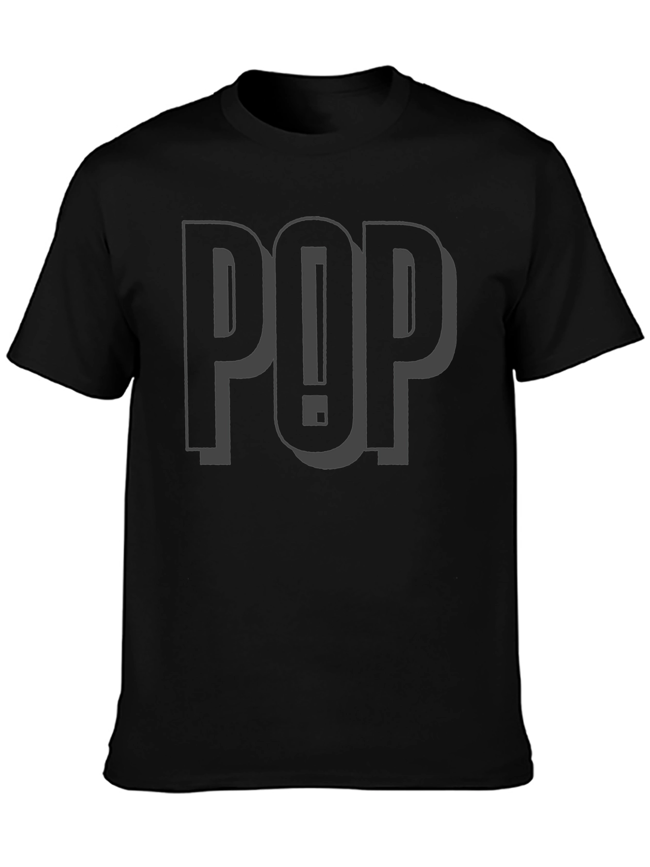 Camiseta Negra POP!: Estilo Urbano y Llamativo