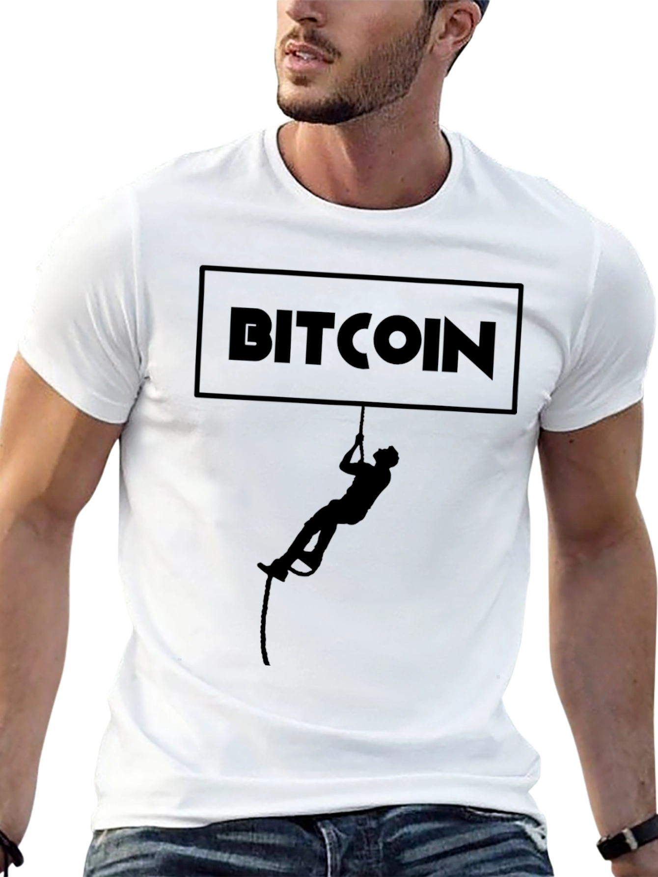 Camiseta Bitcoin Escalador - Crypto con Estilo