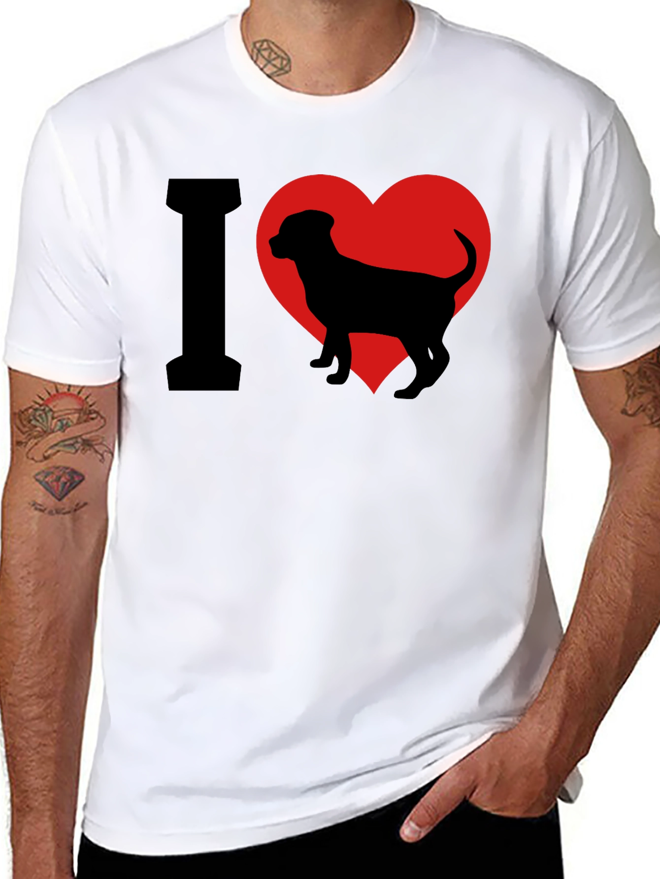 Camiseta Amo a los Perros - Diseño Adorable