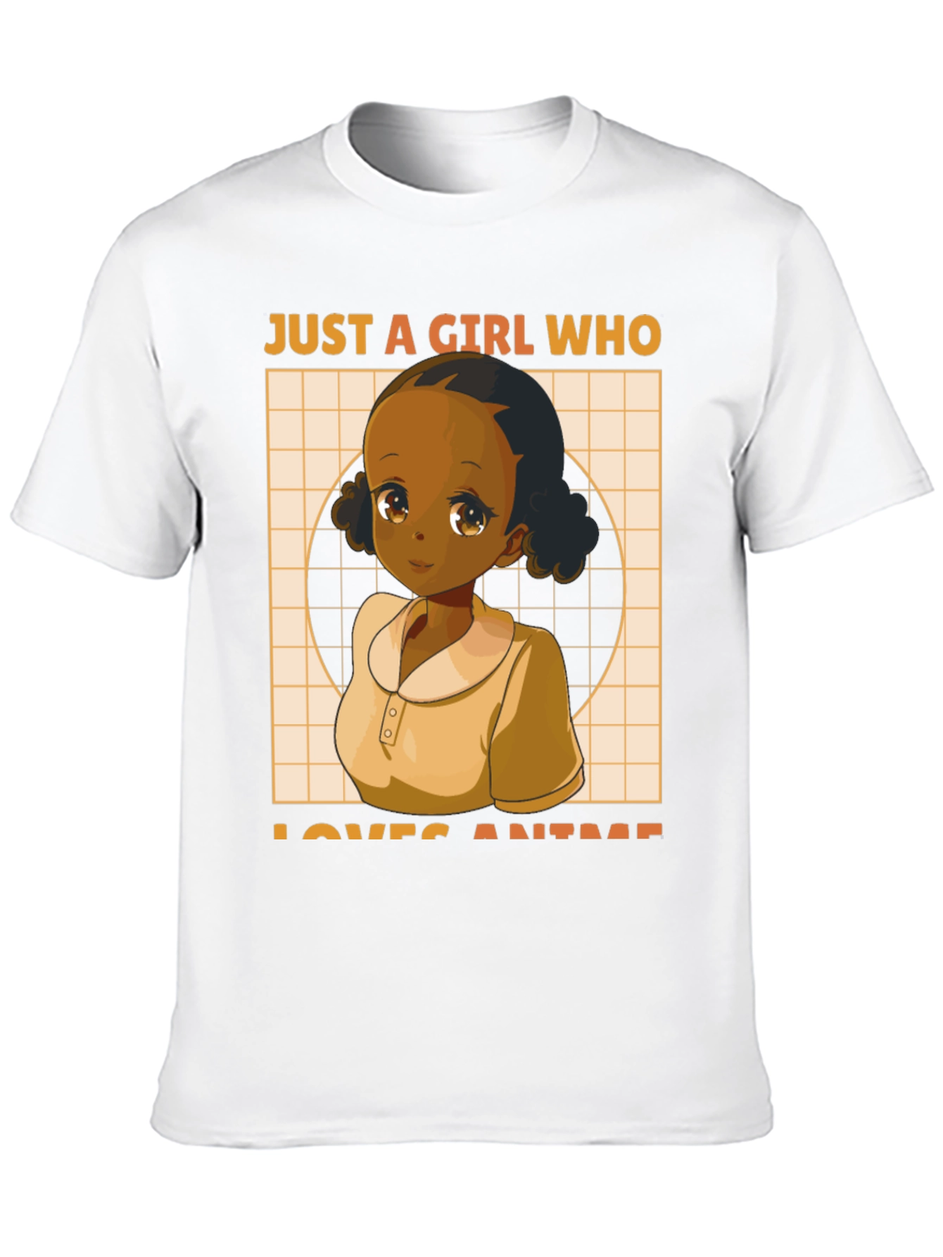 Camiseta Negra Anime Girl