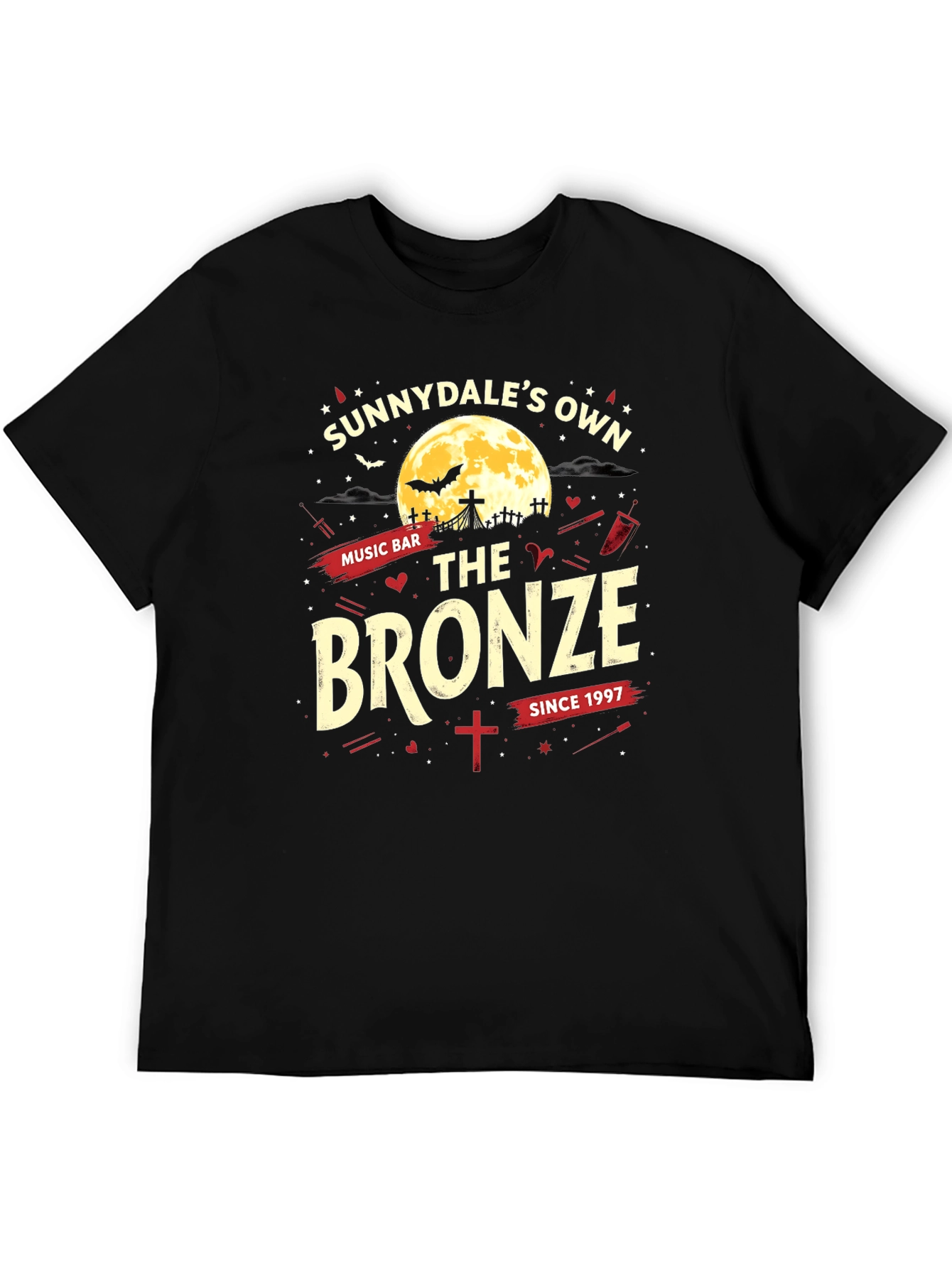 Camiseta Negra: The Bronze Sunnydales Own