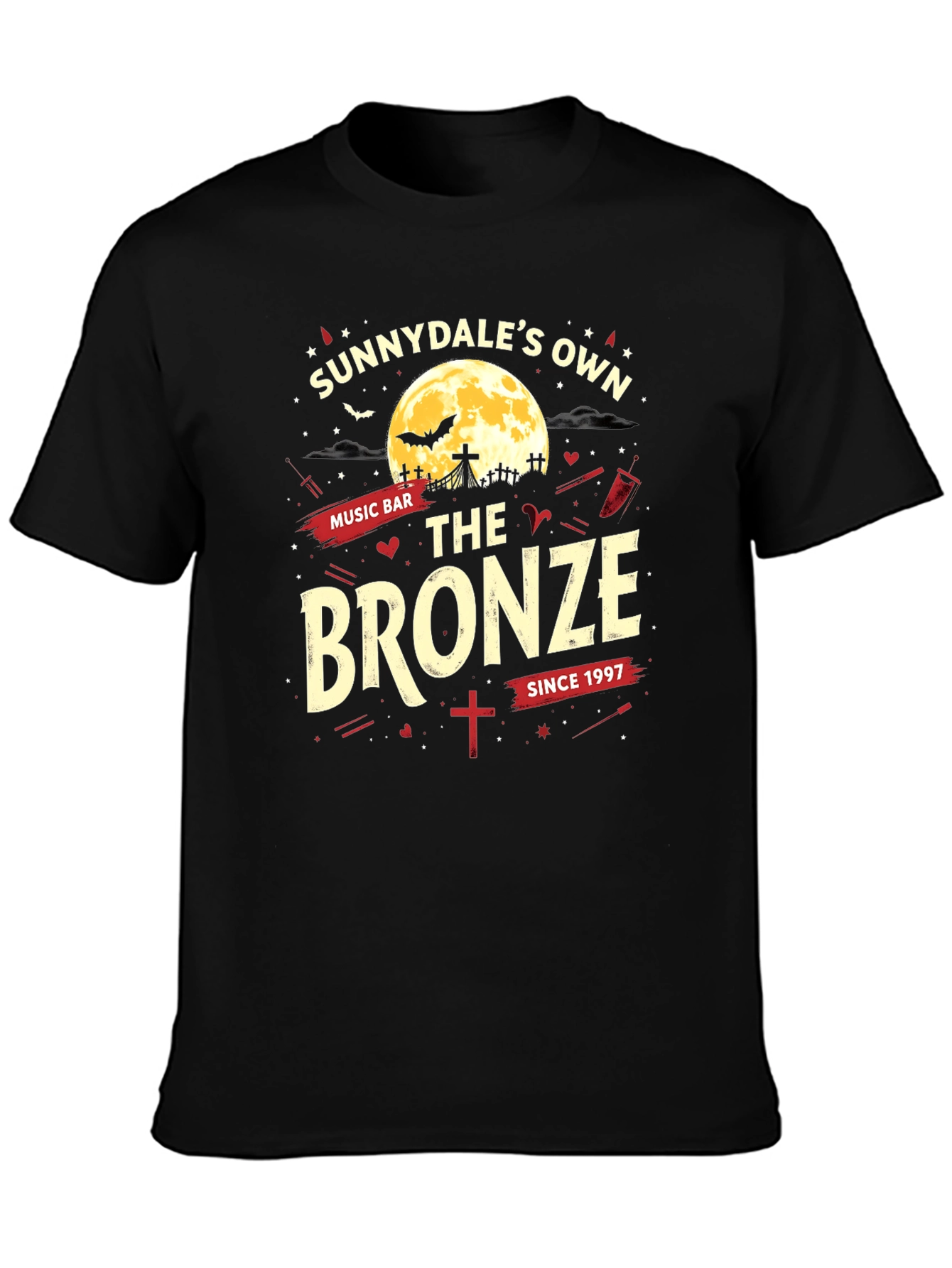 Camiseta Negra: The Bronze Sunnydales Own