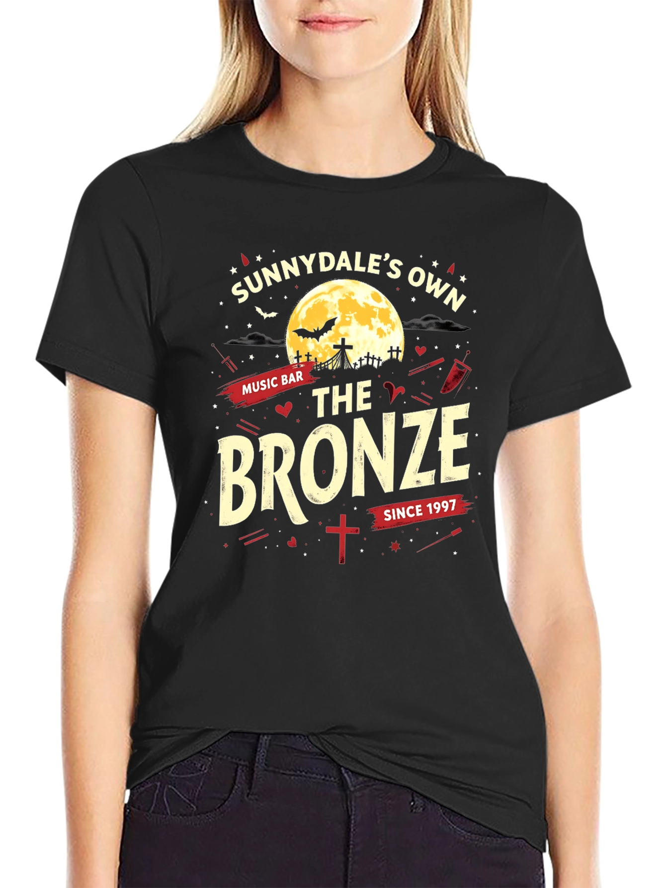 Camiseta Negra: The Bronze Sunnydales Own