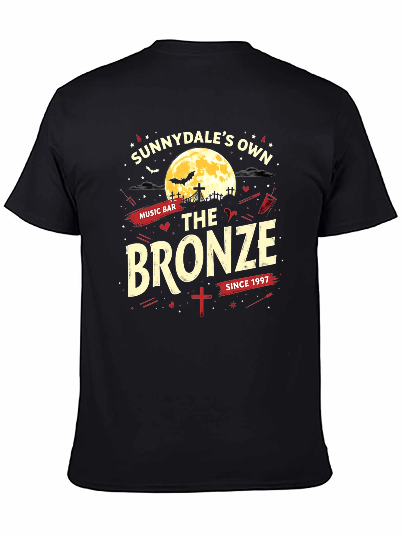 Camiseta Negra: The Bronze Sunnydales Own