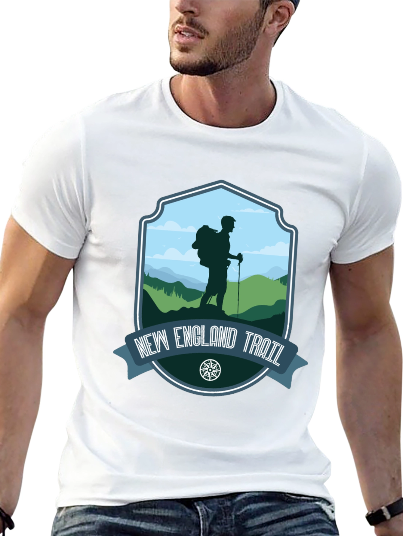 Camiseta New England Trail para Aventura al Aire Libre