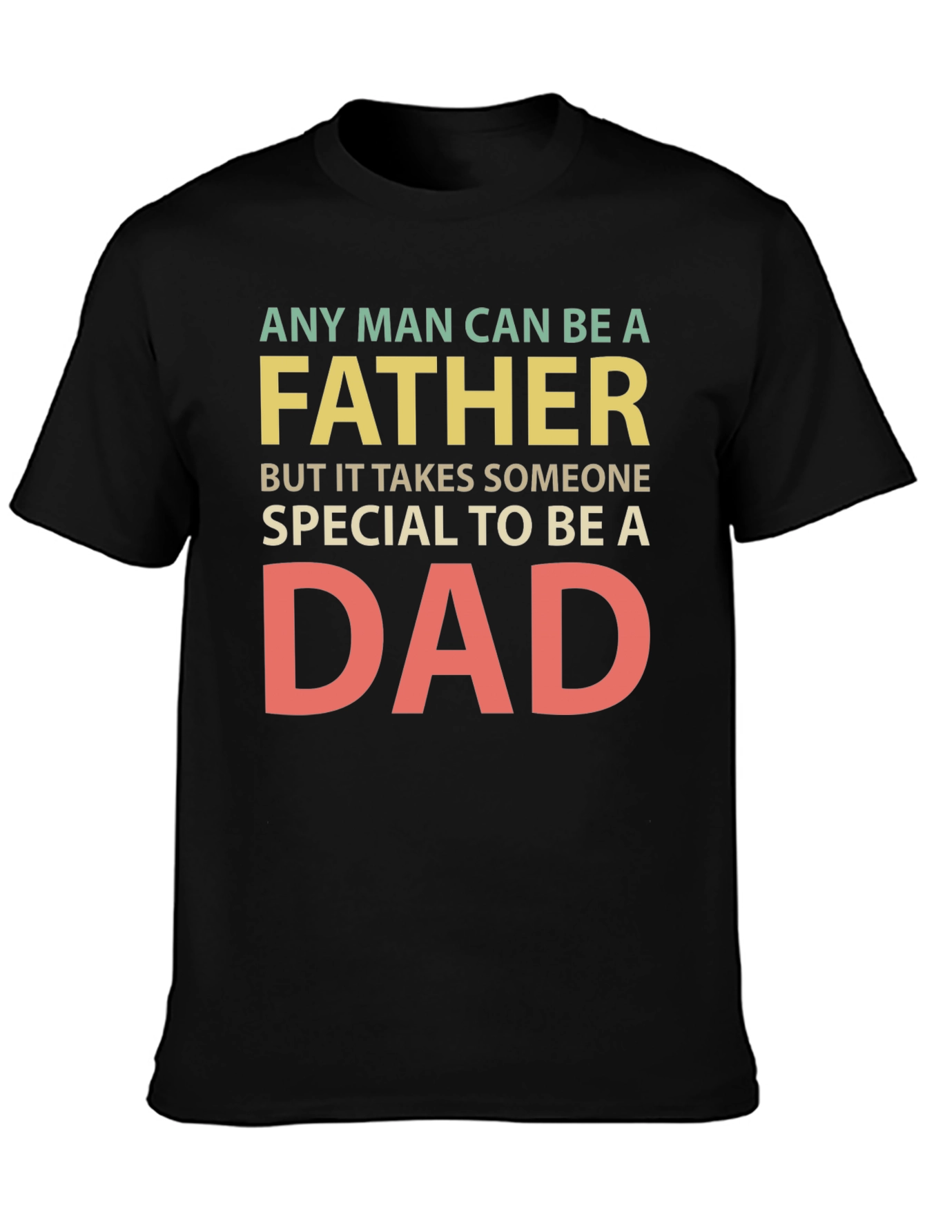 Camiseta Negra Padre Especial para Hombre