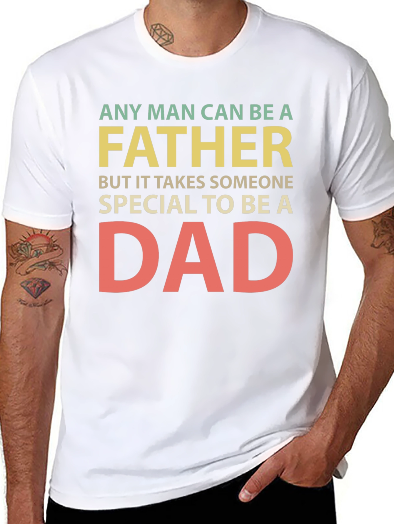 Camiseta Negra Padre Especial para Hombre