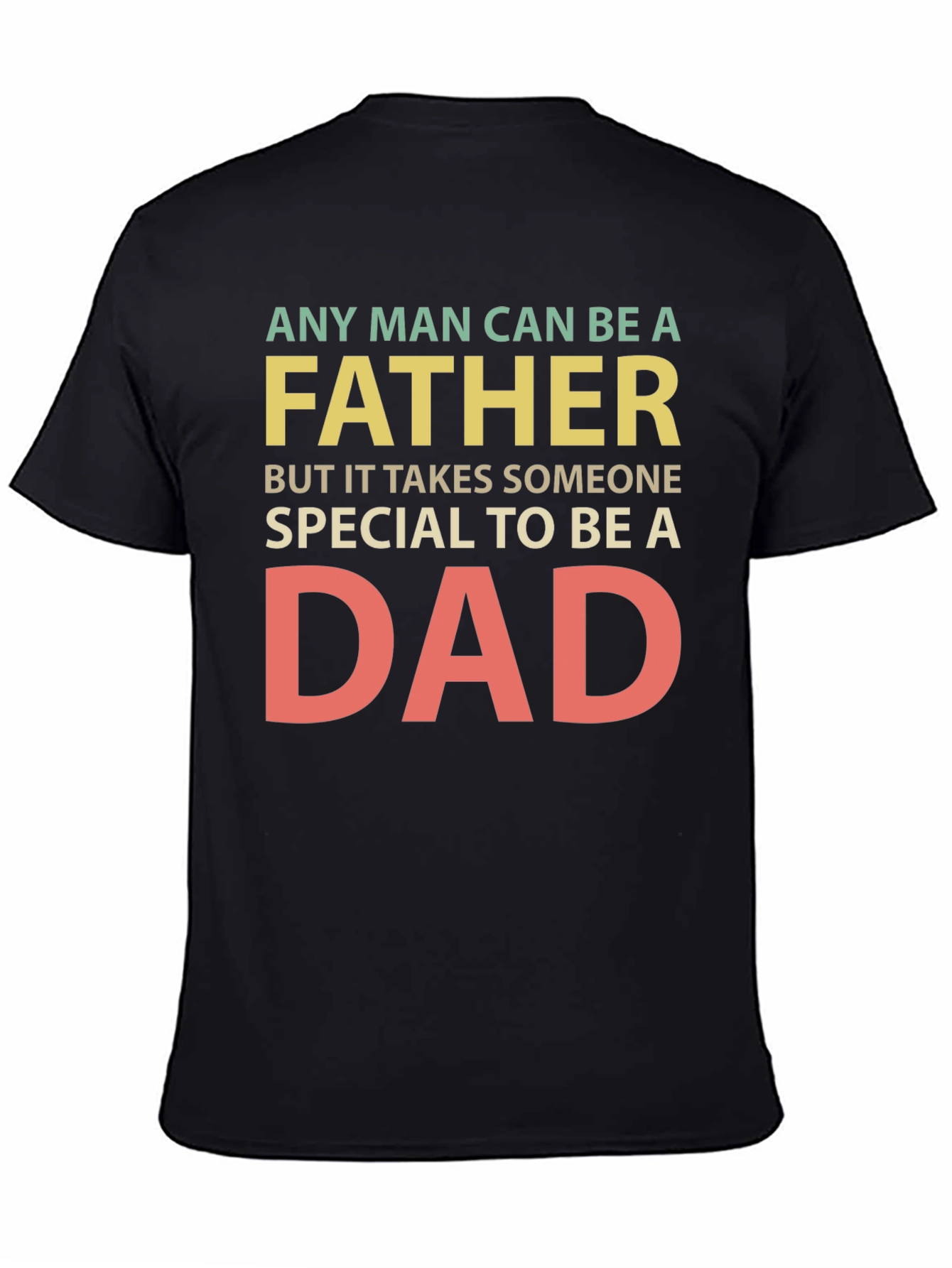 Camiseta Negra Padre Especial para Hombre
