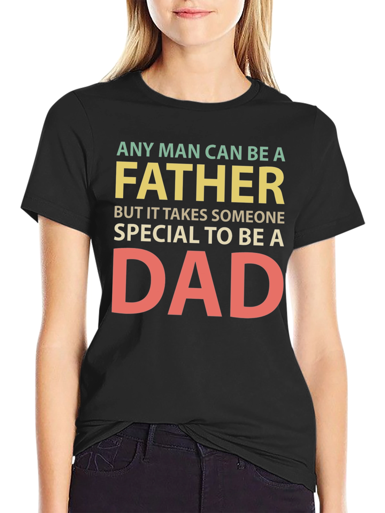 Camiseta Negra Padre Especial para Hombre