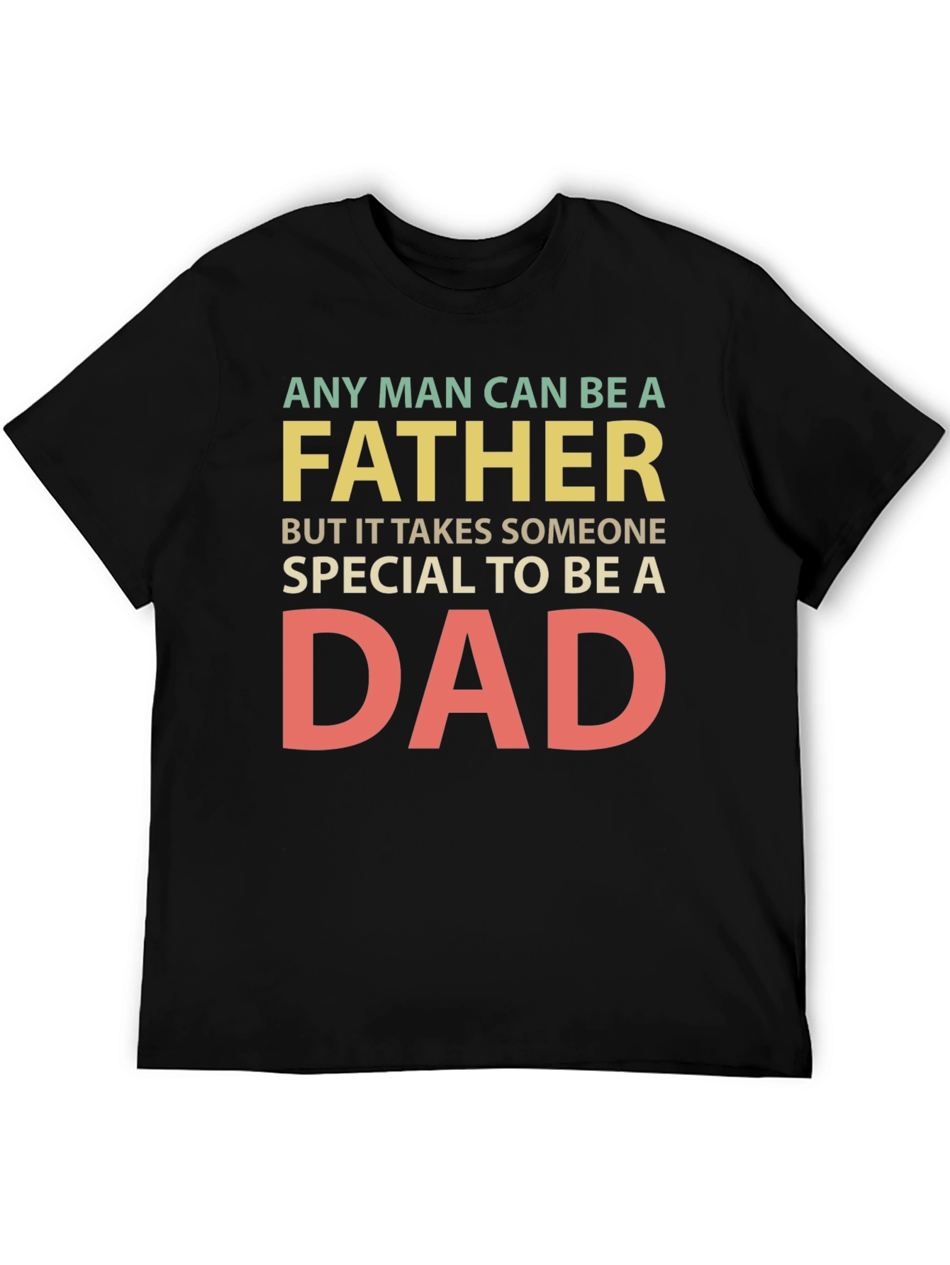 Camiseta Negra Padre Especial para Hombre