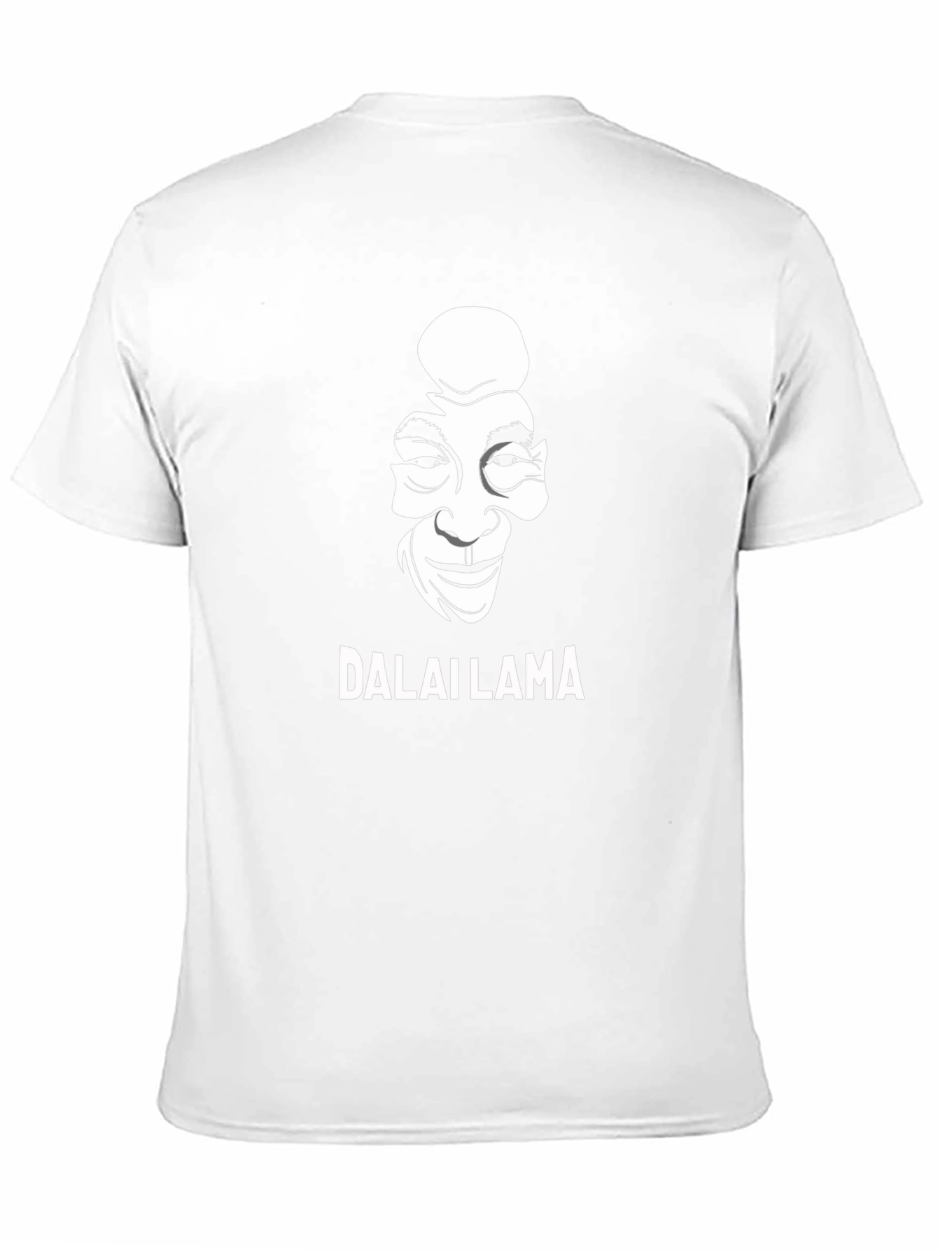 Camiseta Negra Dalai Lama - Diseño Exclusivo Algodón