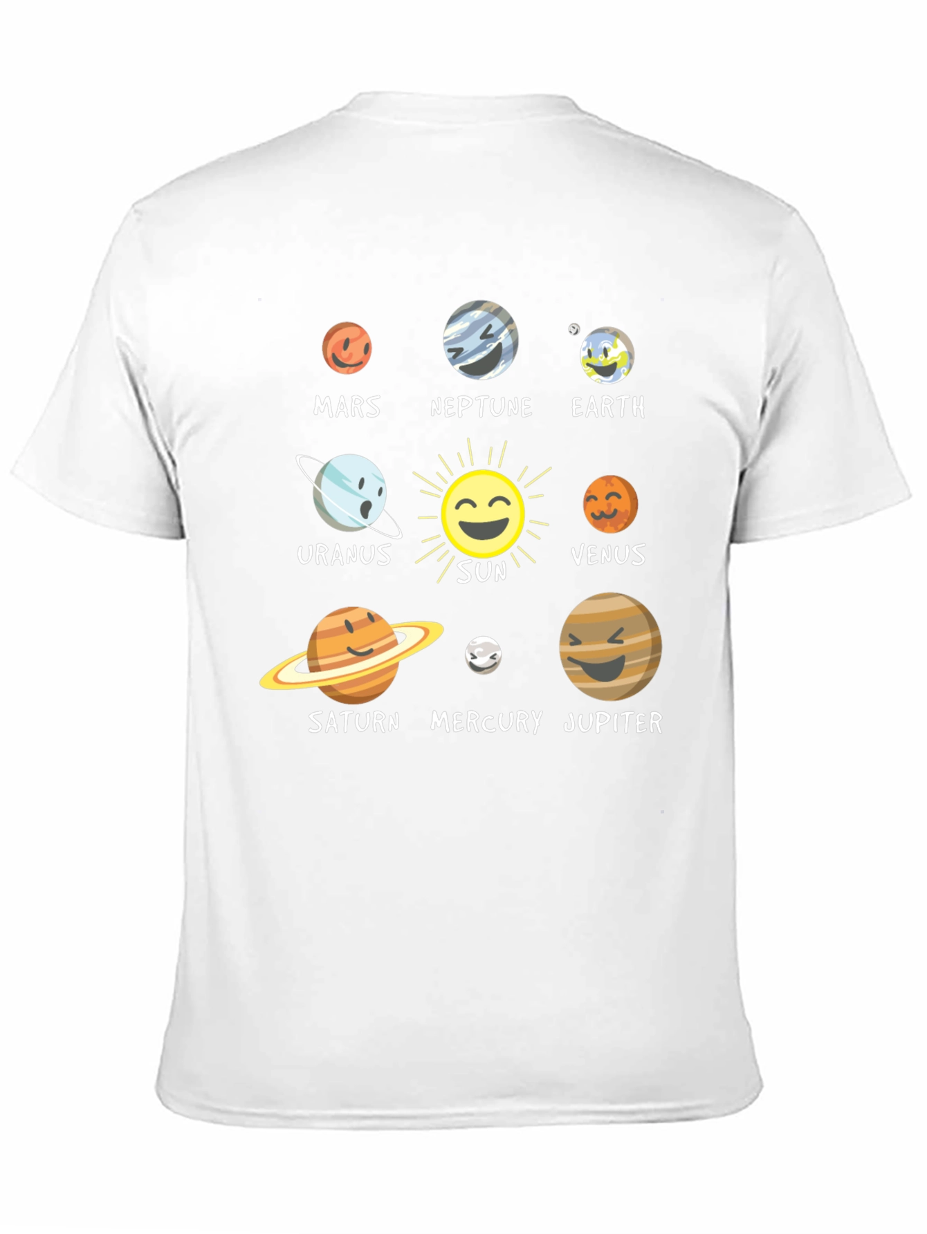 Camiseta Sistema Solar para Hombre