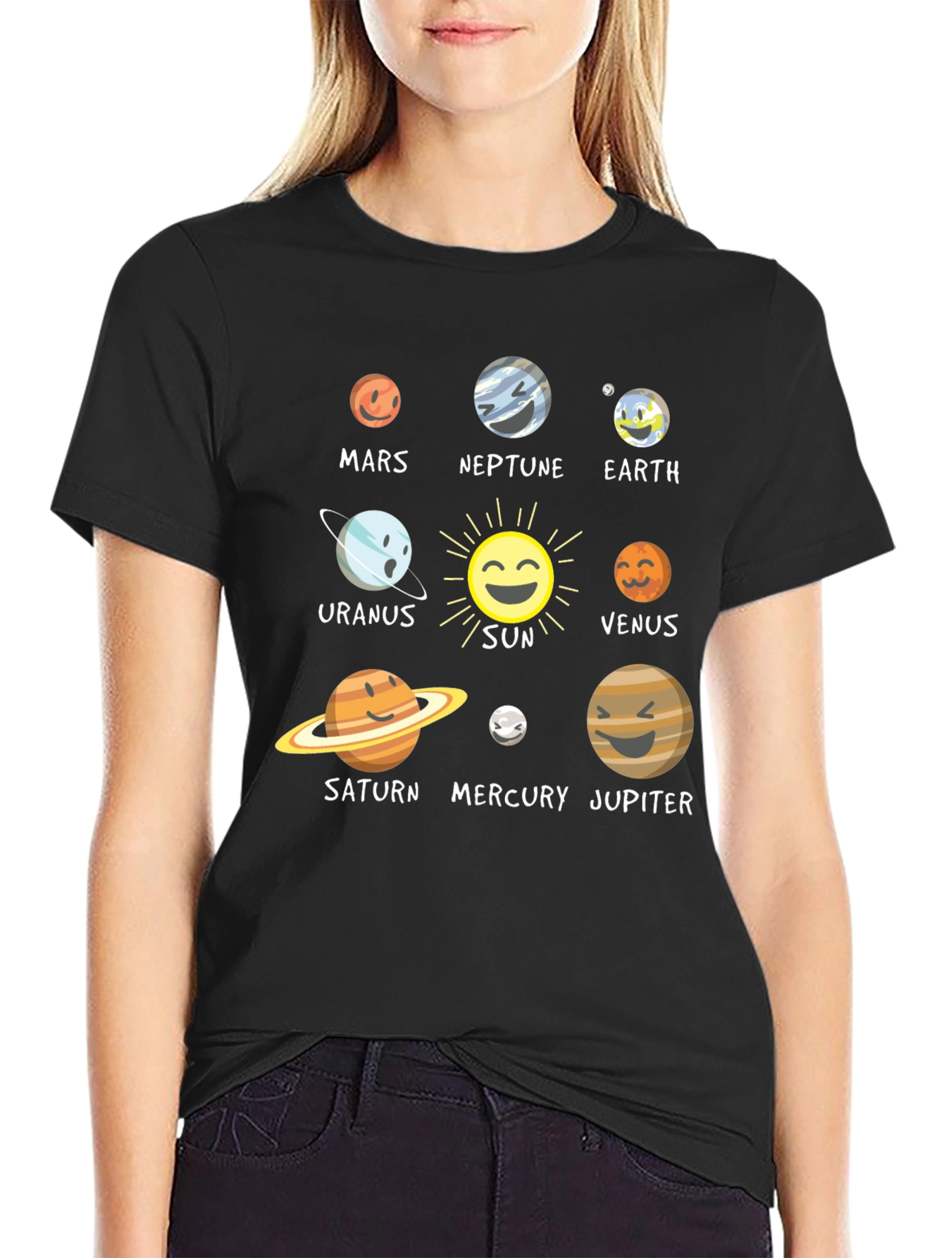 Camiseta Sistema Solar para Hombre