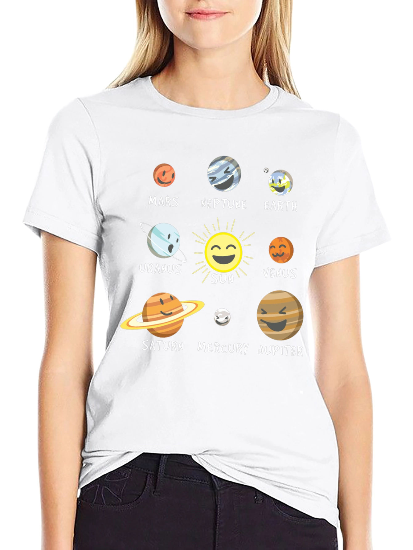 Camiseta Sistema Solar para Hombre