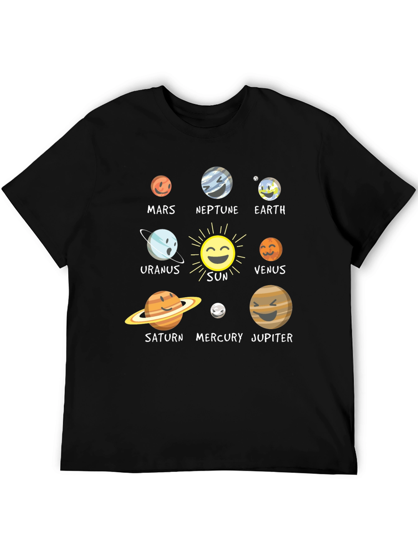 Camiseta Sistema Solar para Hombre