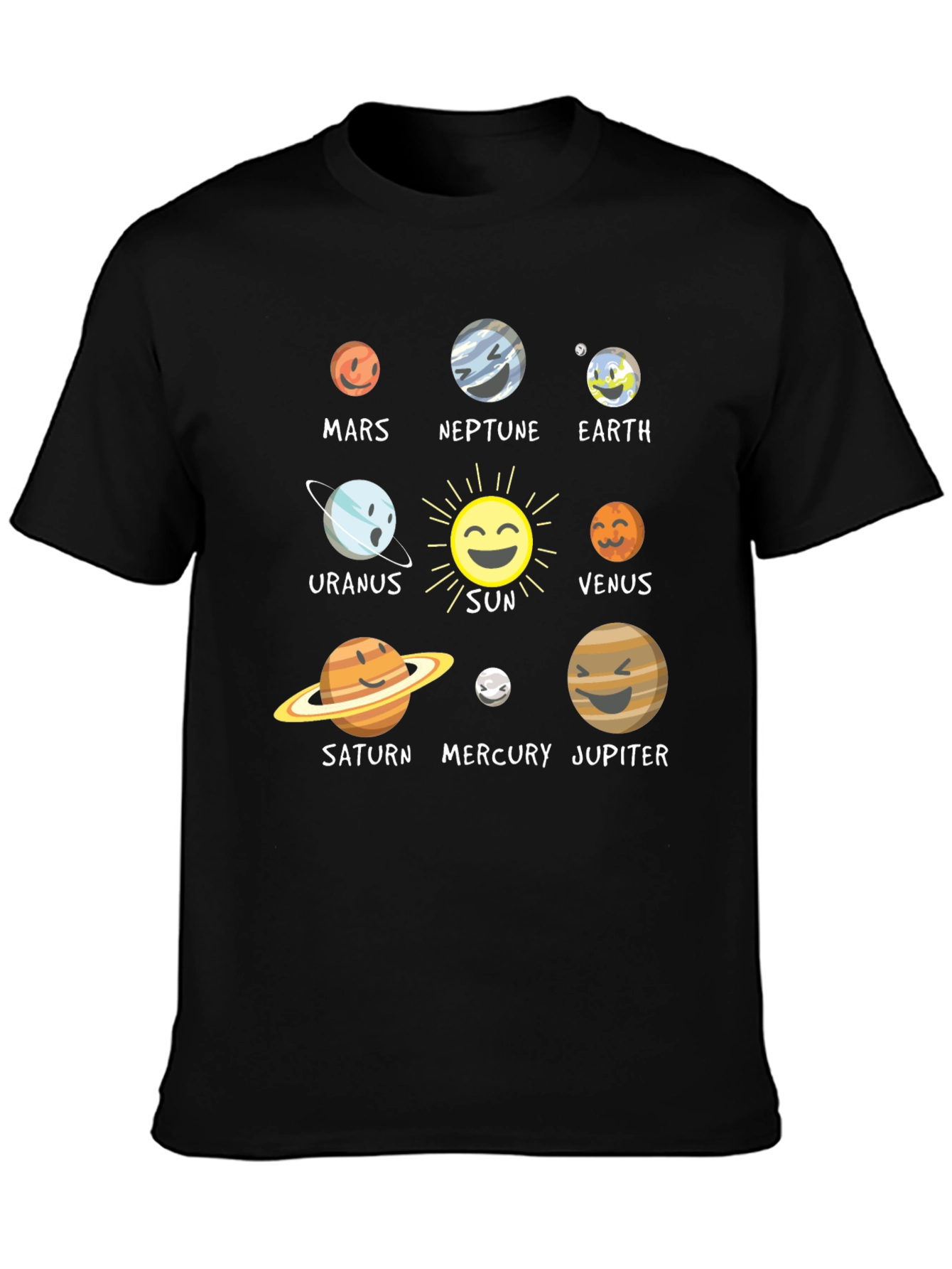 Camiseta Sistema Solar para Hombre
