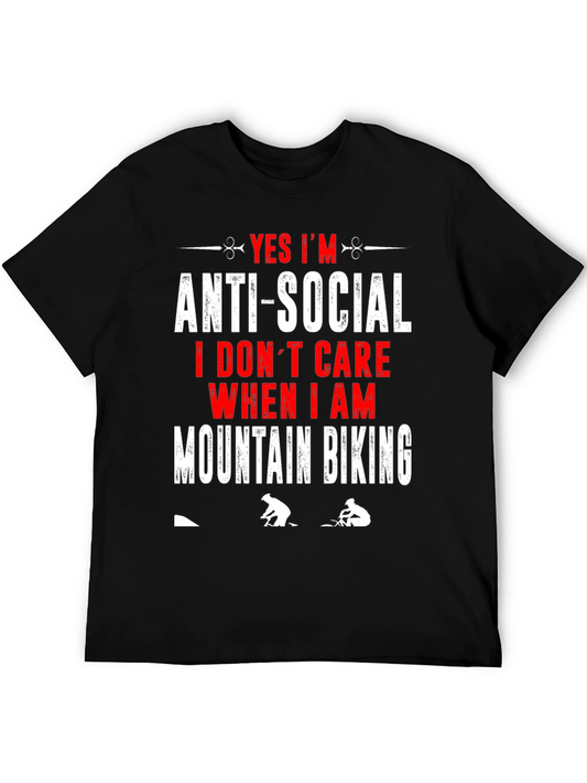 Camiseta Negra Anti-Social Mountain Biking