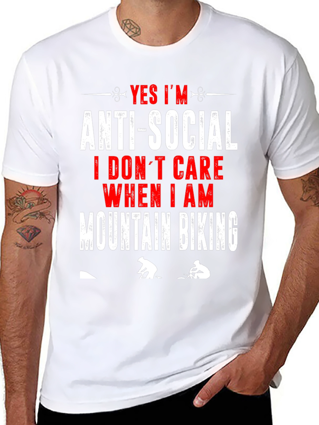 Camiseta Negra Anti-Social Mountain Biking