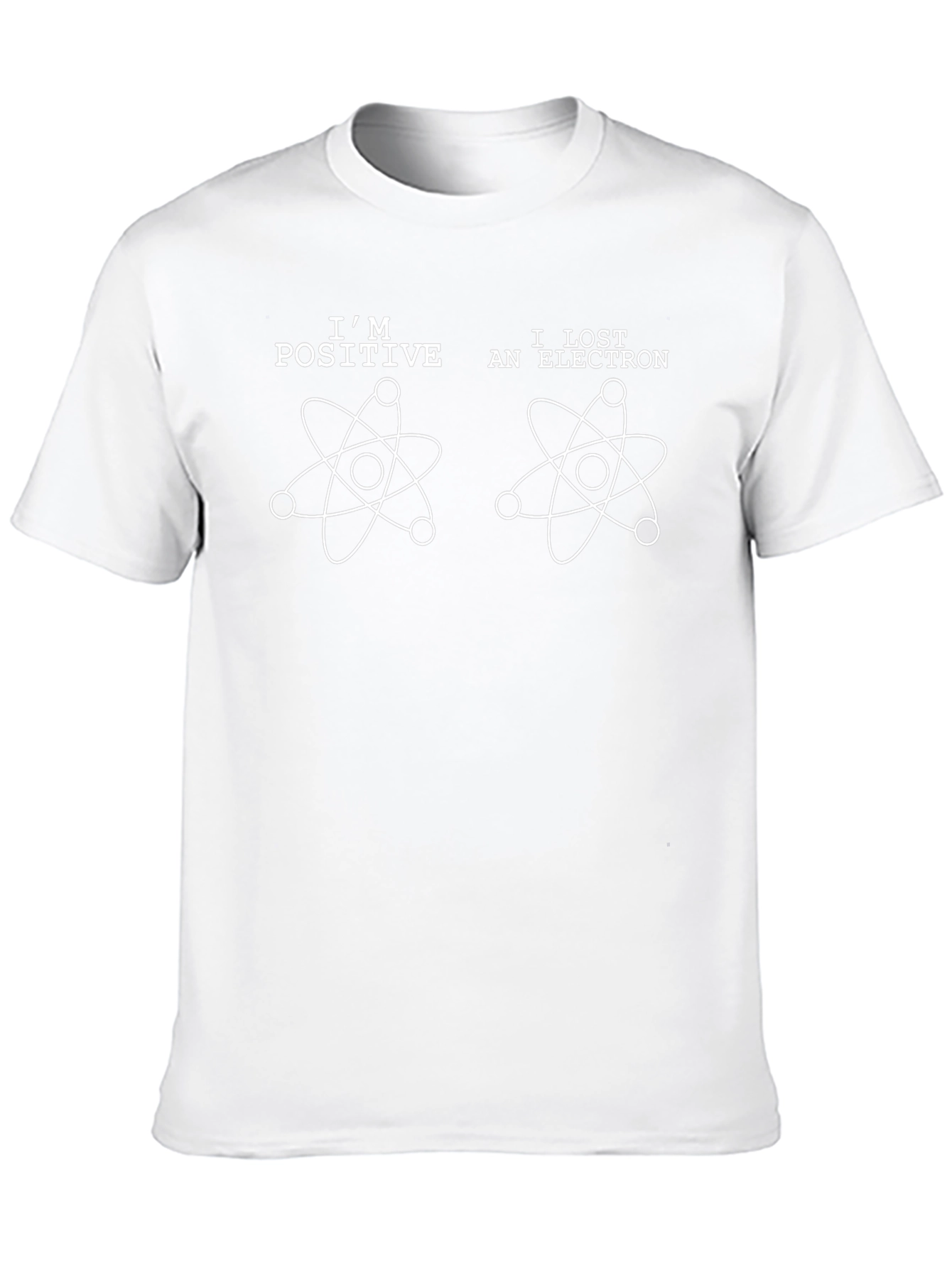 Camiseta Hombre Soy Positivo Perdí un Electrón