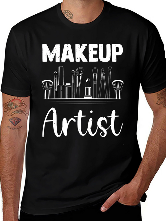 Camiseta Negra Maquilladora Artista